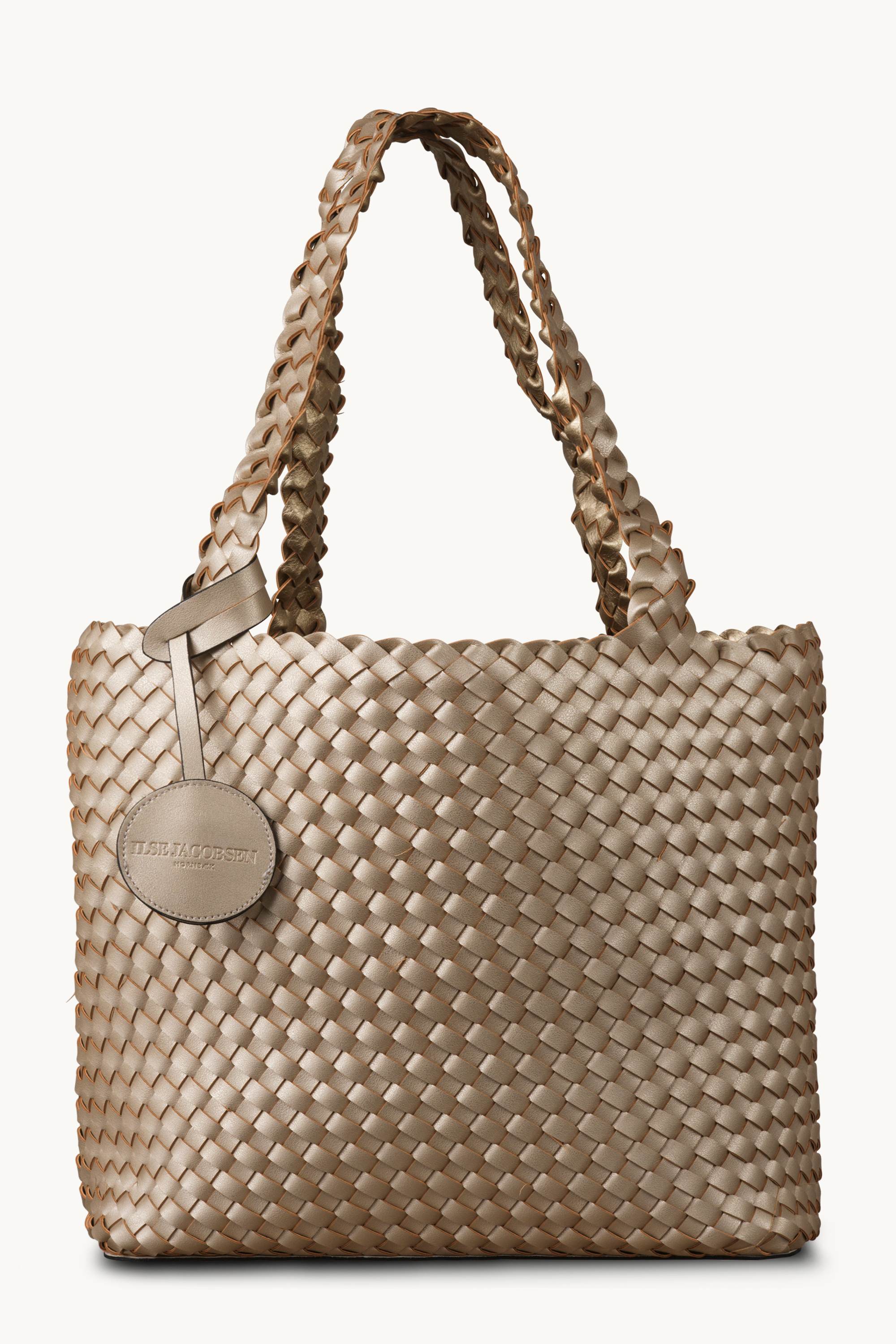 Tote Bag Geflochten - Platin Silver