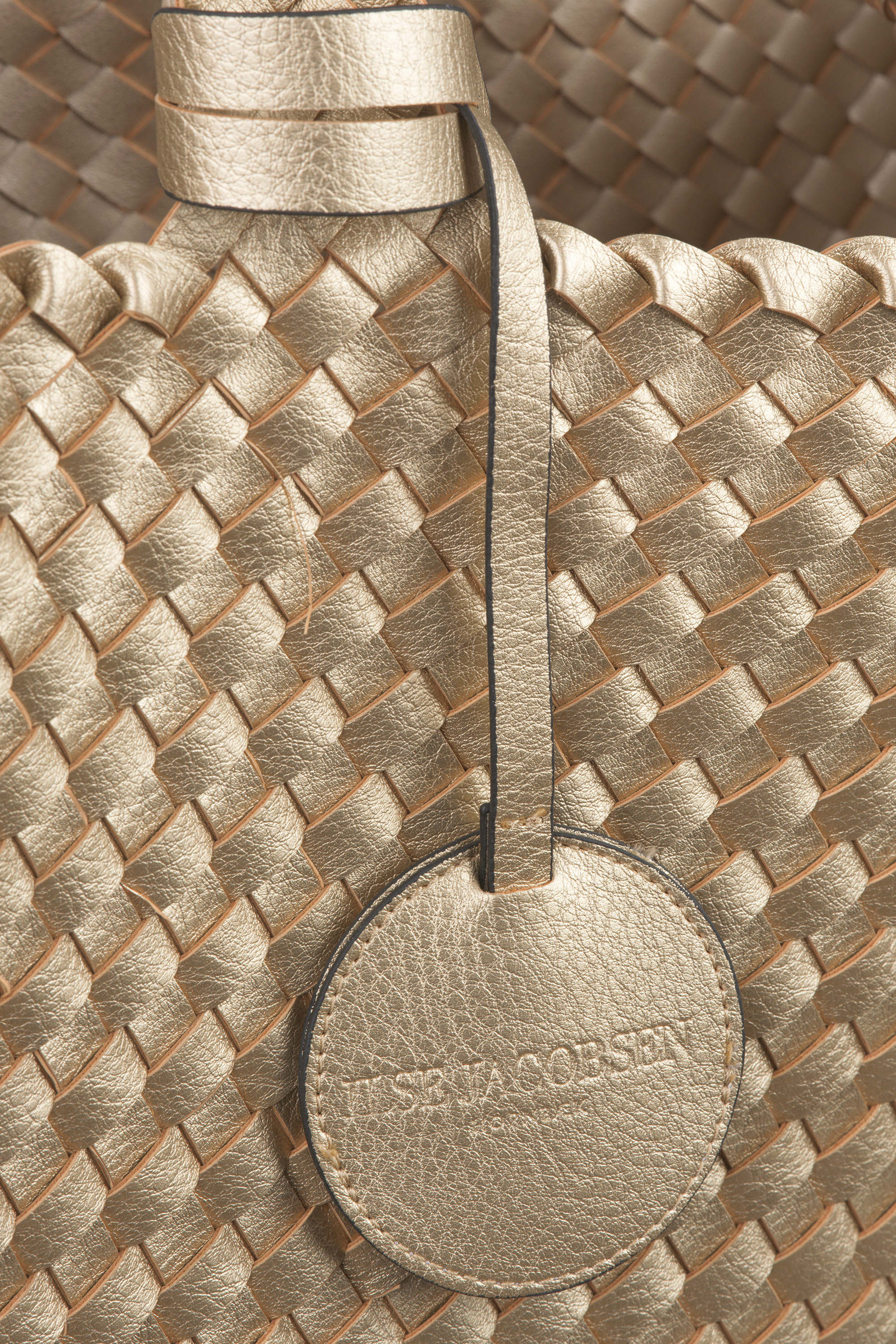 Tote Bag Geflochten - Platin Silver