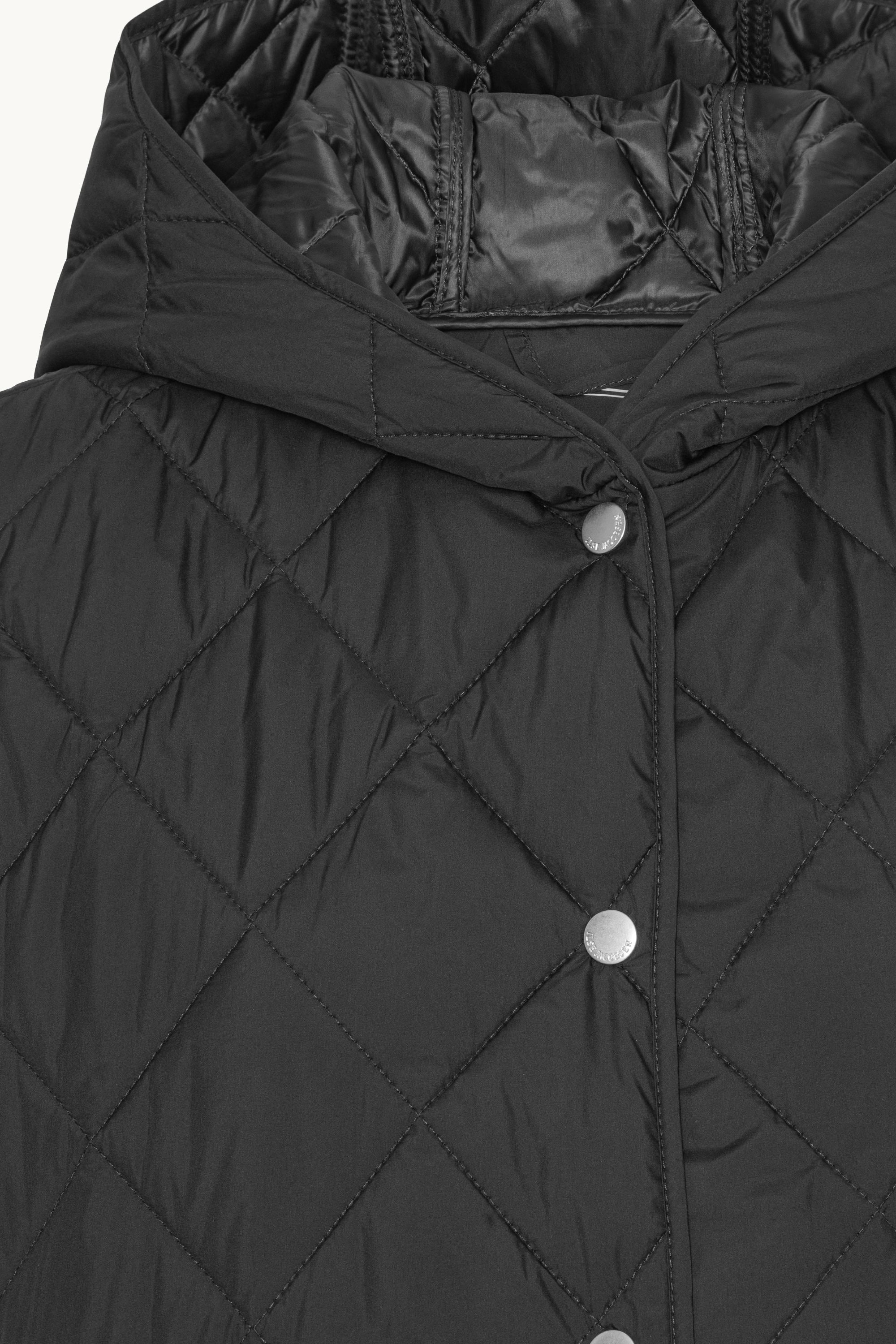 Quilted Long Vest - Dark Indigo