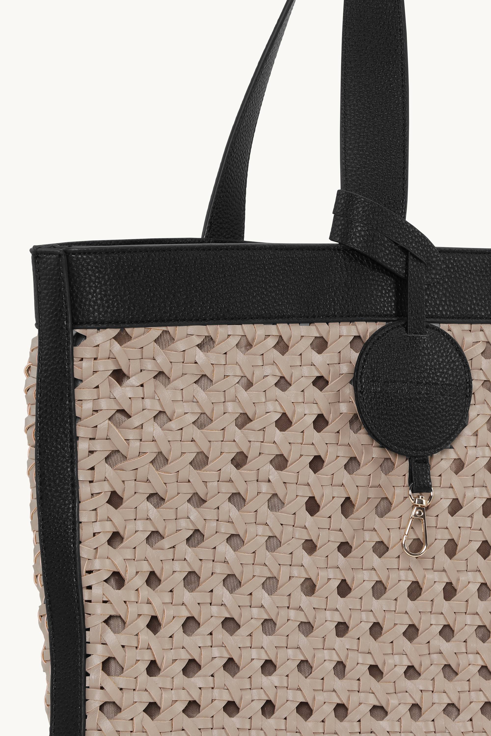 Große Beach Bag - Sand Pile Black