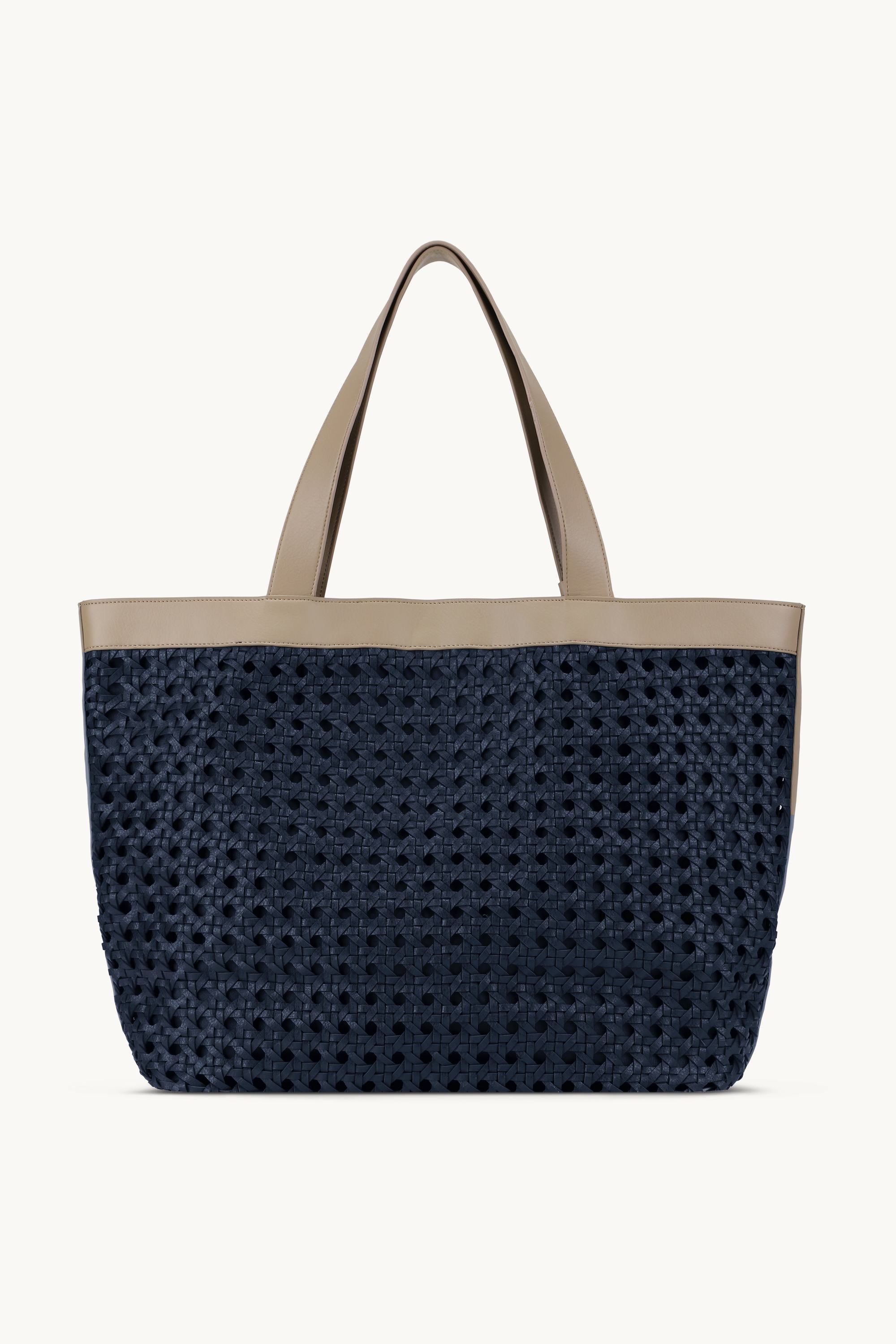Große Beach Bag - Dark Indigo Sand Pile