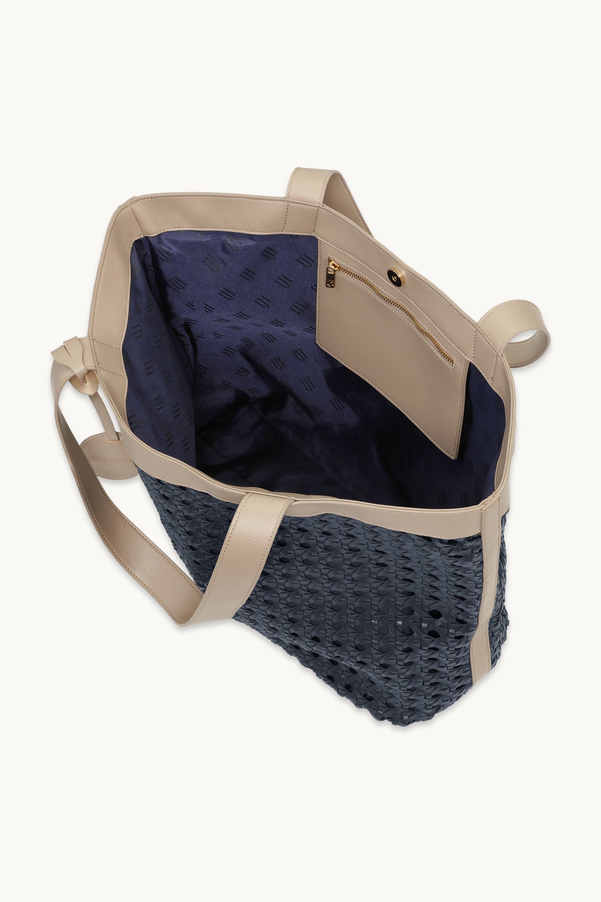 Große Beach Bag - Dark Indigo Sand Pile
