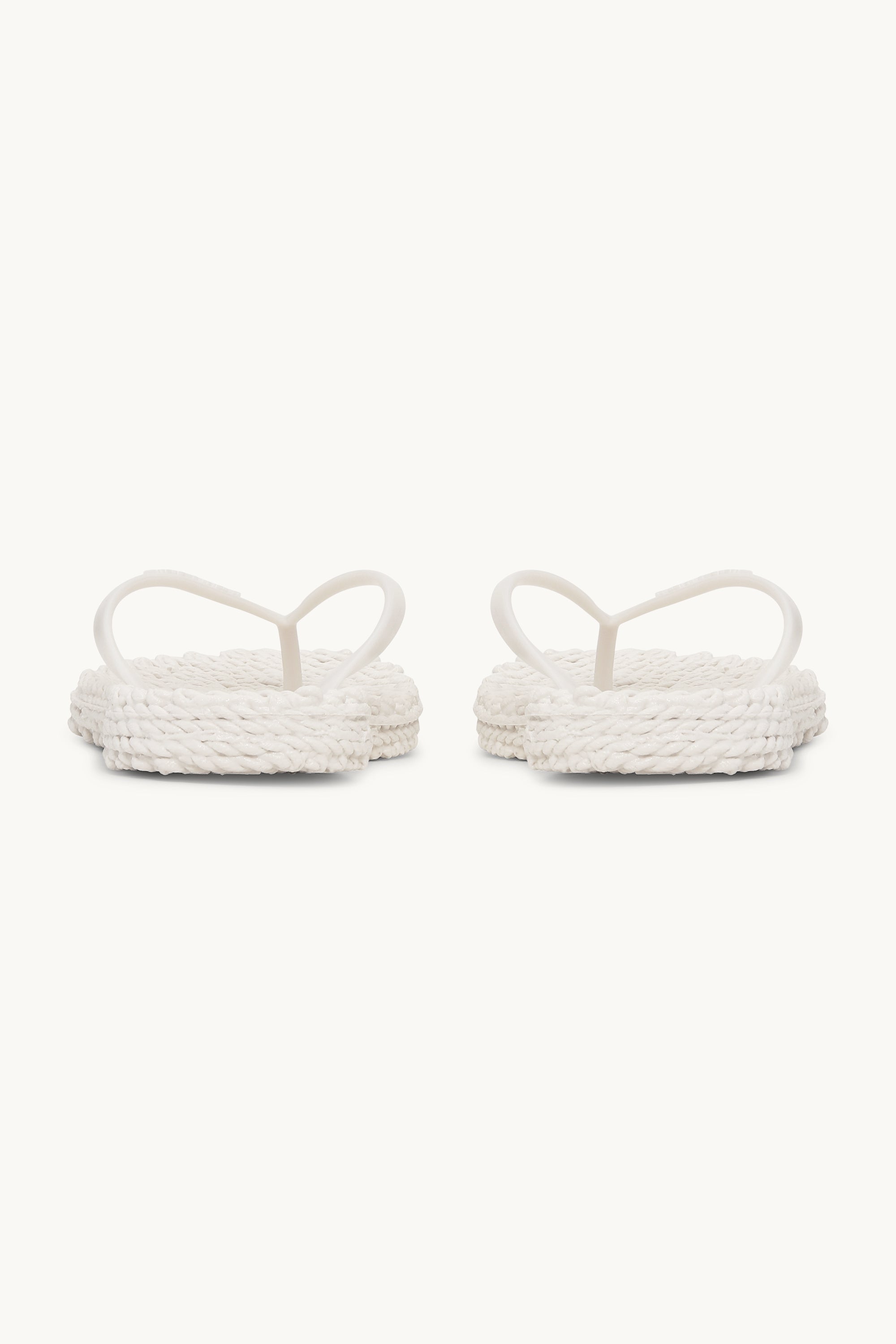 Flip Flops With Logo - Creme