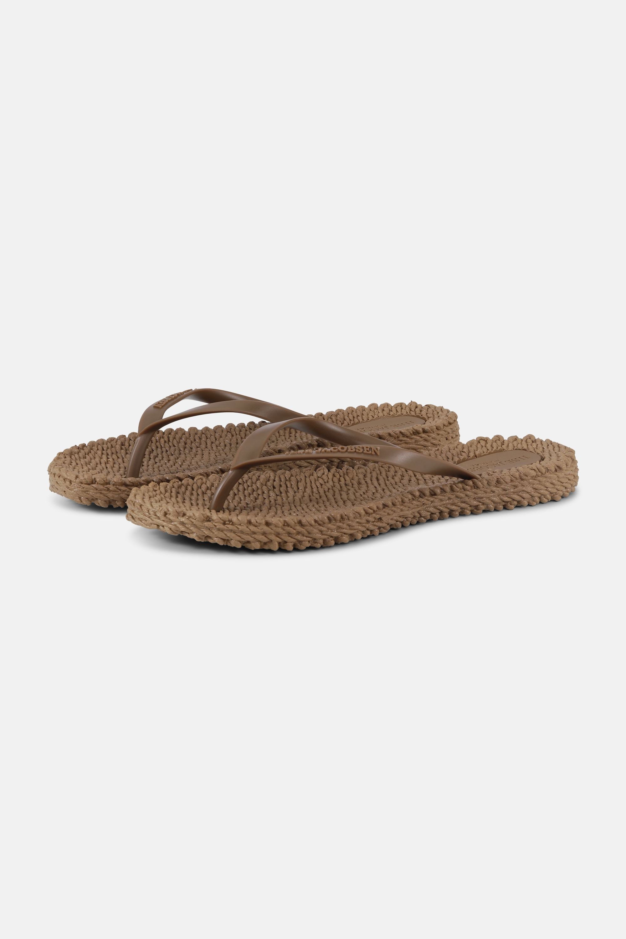 Flip Flops With Logo - Mocca