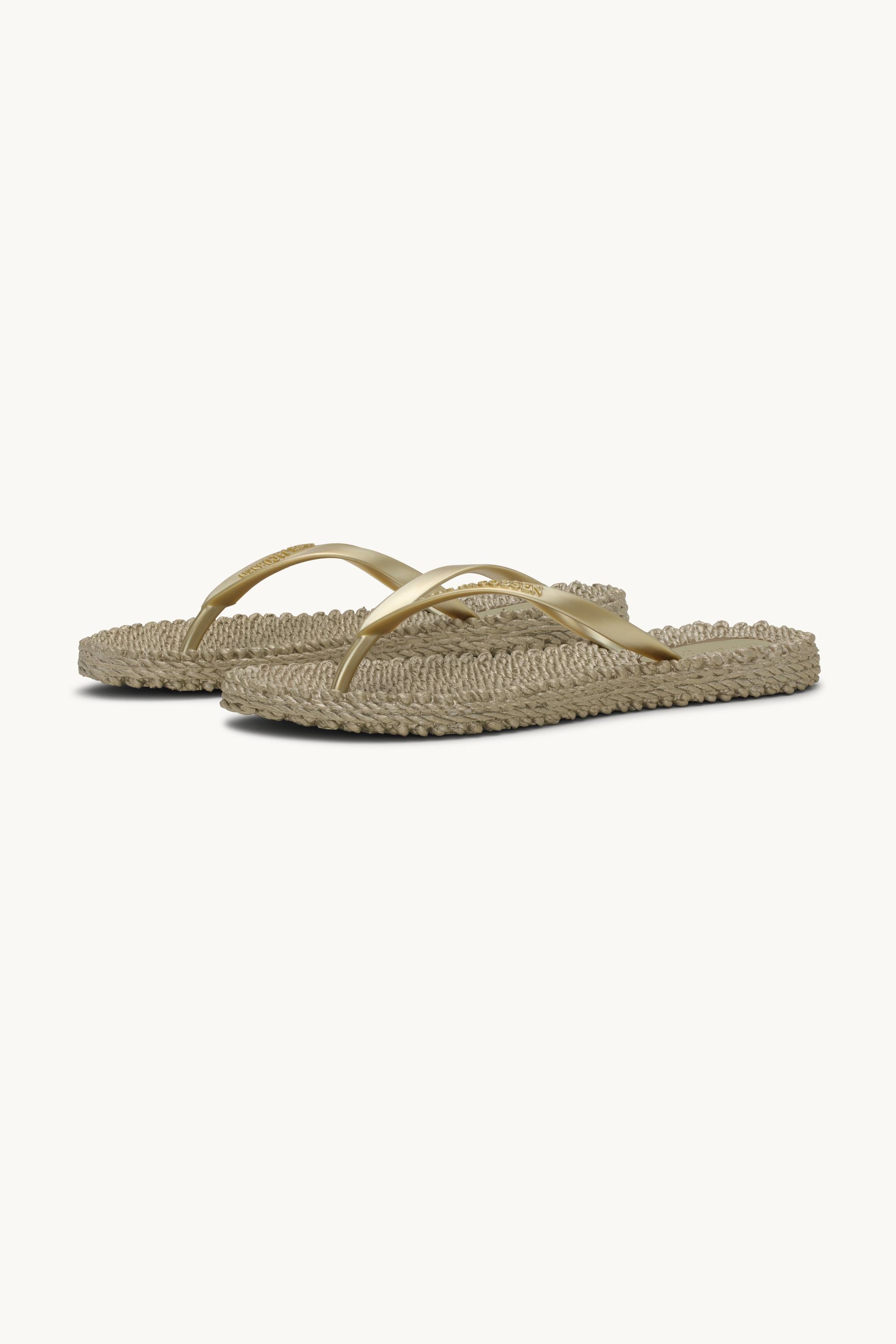 Flip Flops With Logo - Platin