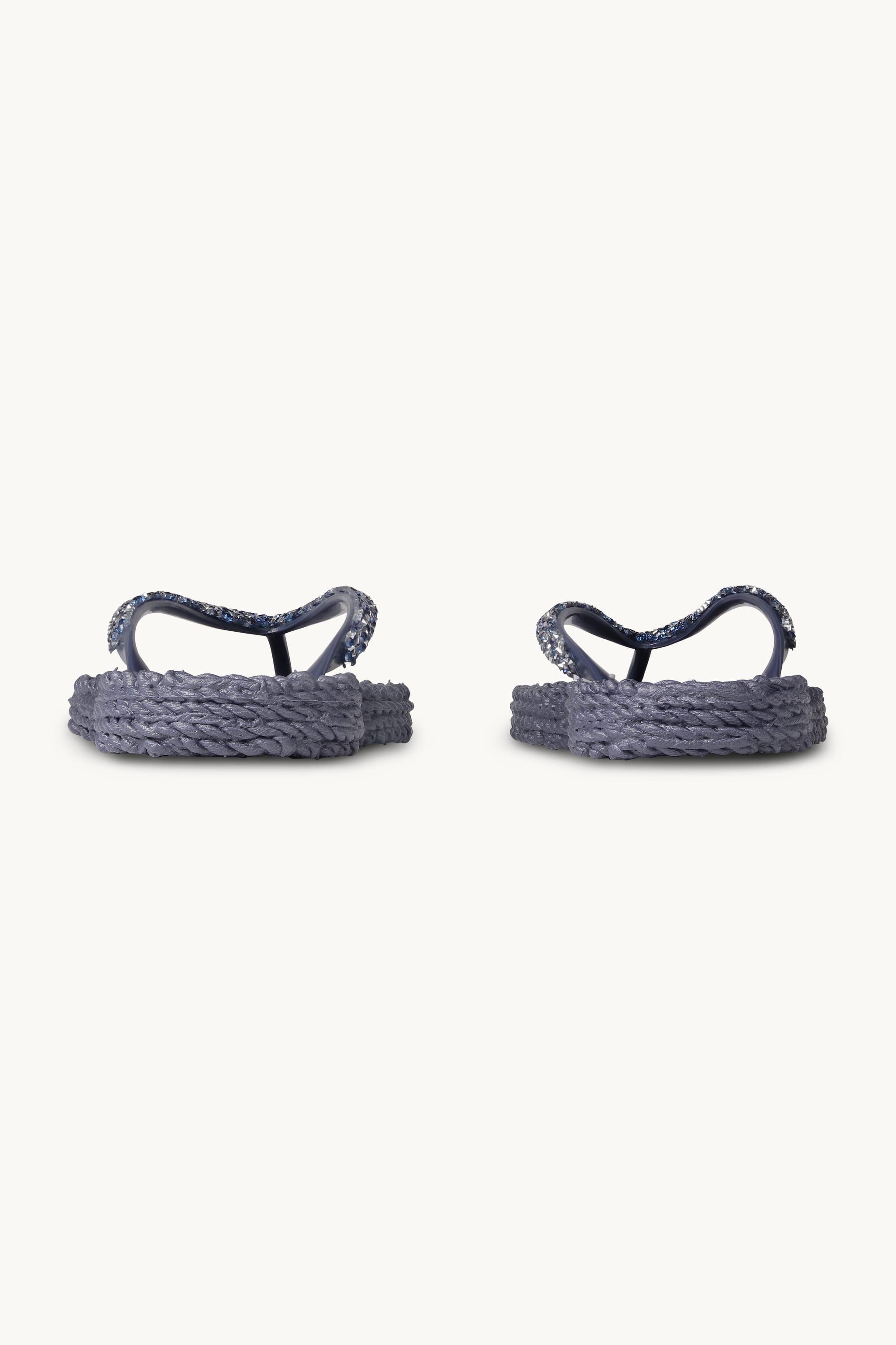 Flip Flops With Rhinestones - Ombre Blue