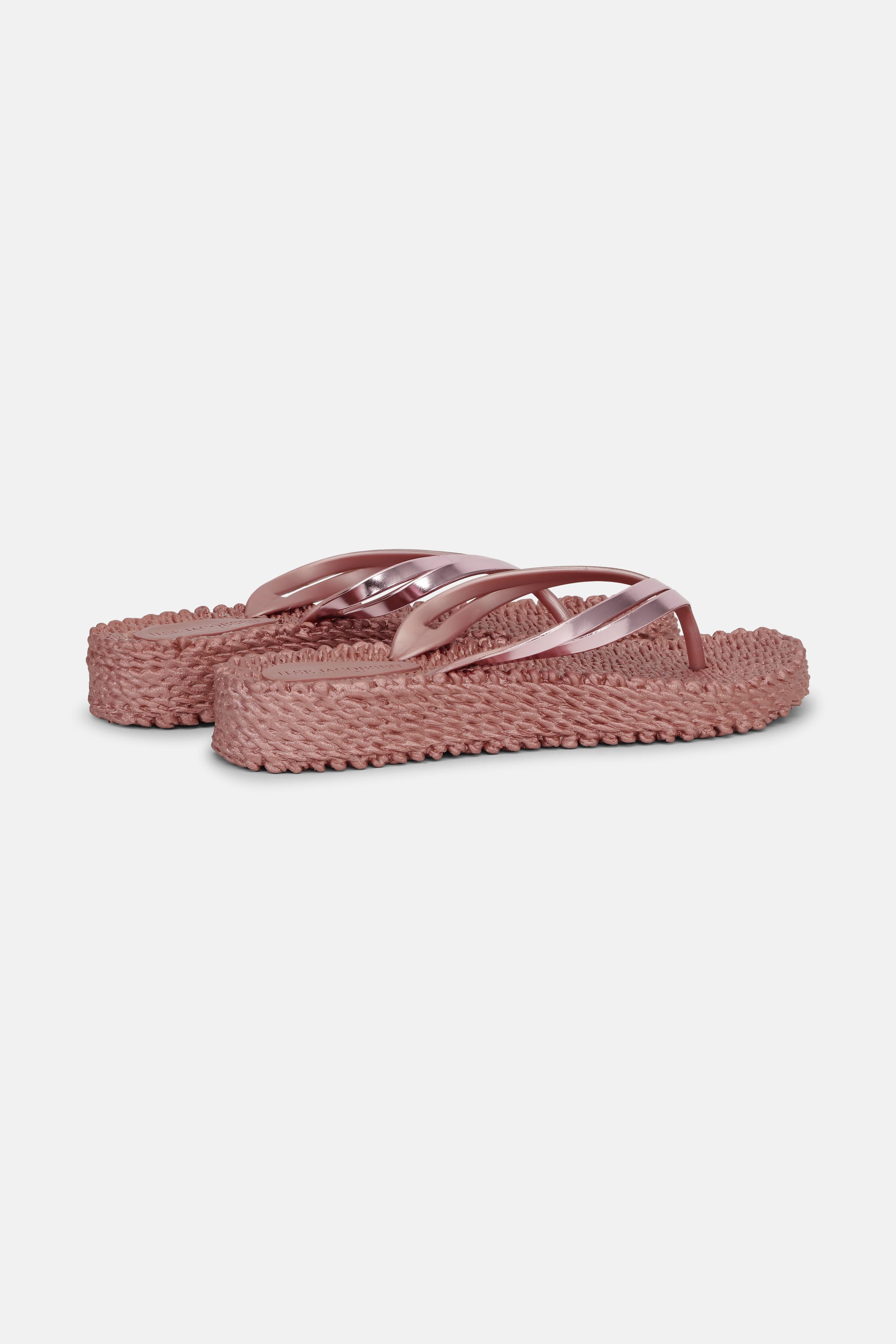 Plateau Flip-Flops Metallic - Rose Gold