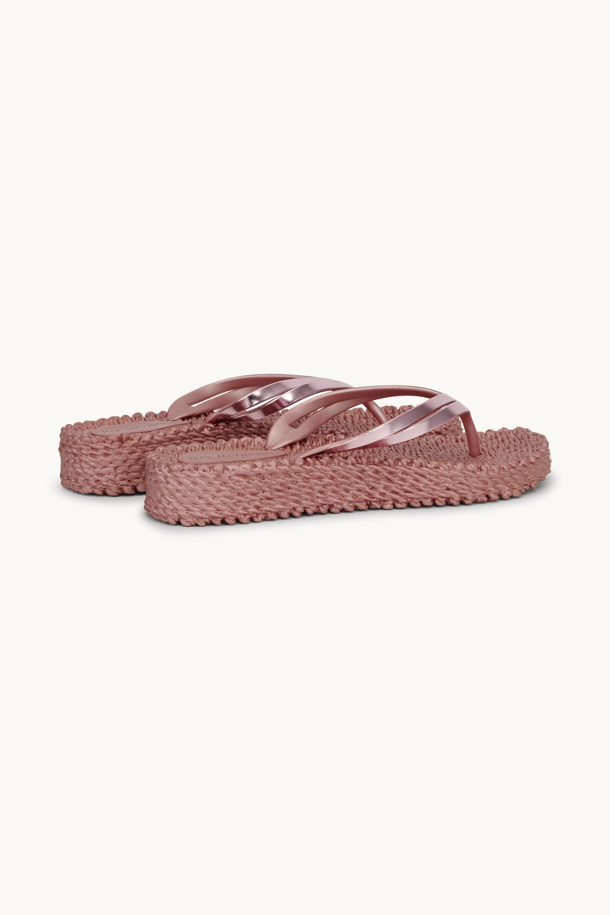 Plateau Flip-Flops Metallic - Rose Gold