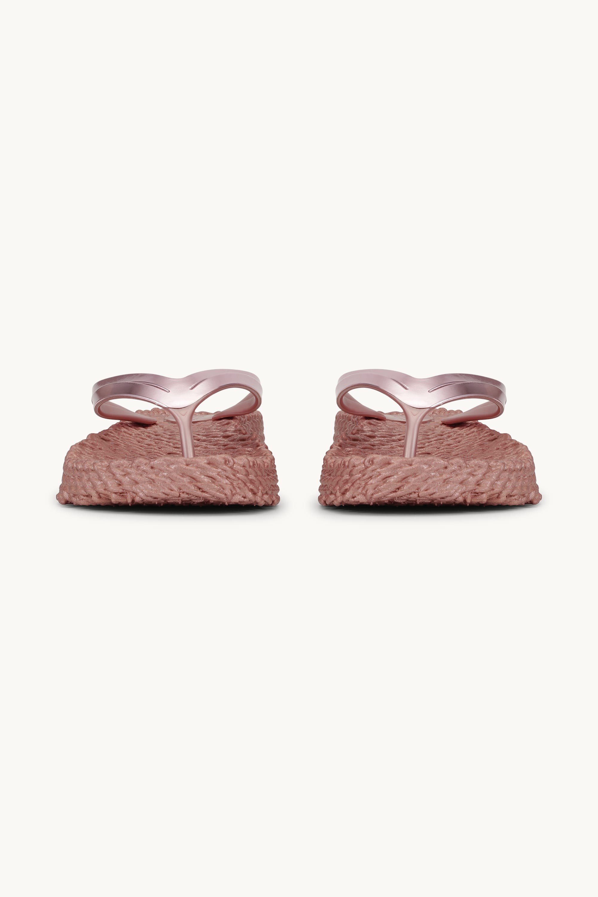 Plateau Flip-Flops Metallic - Rose Gold