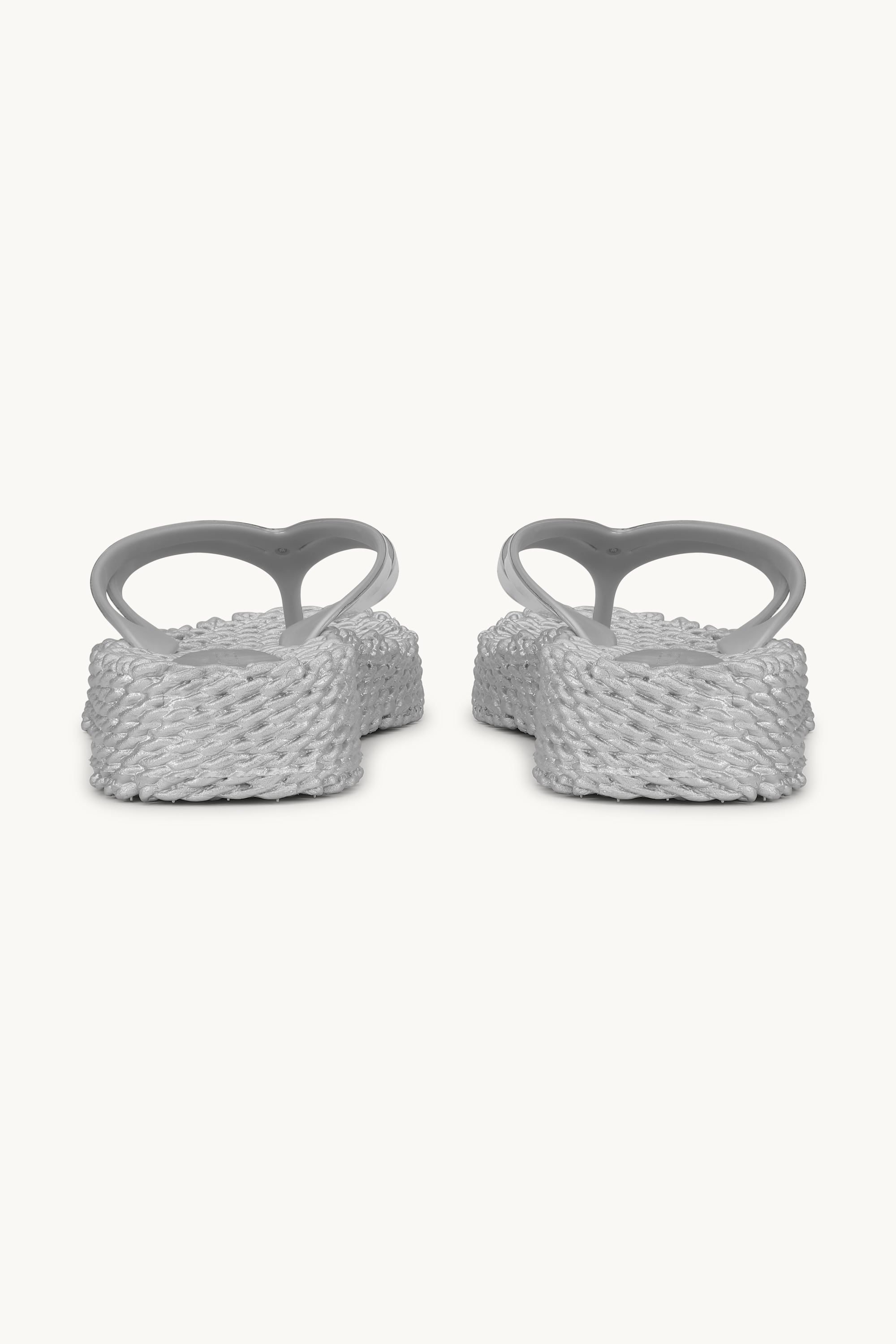Plateau Flip-Flops Metallic - Silver