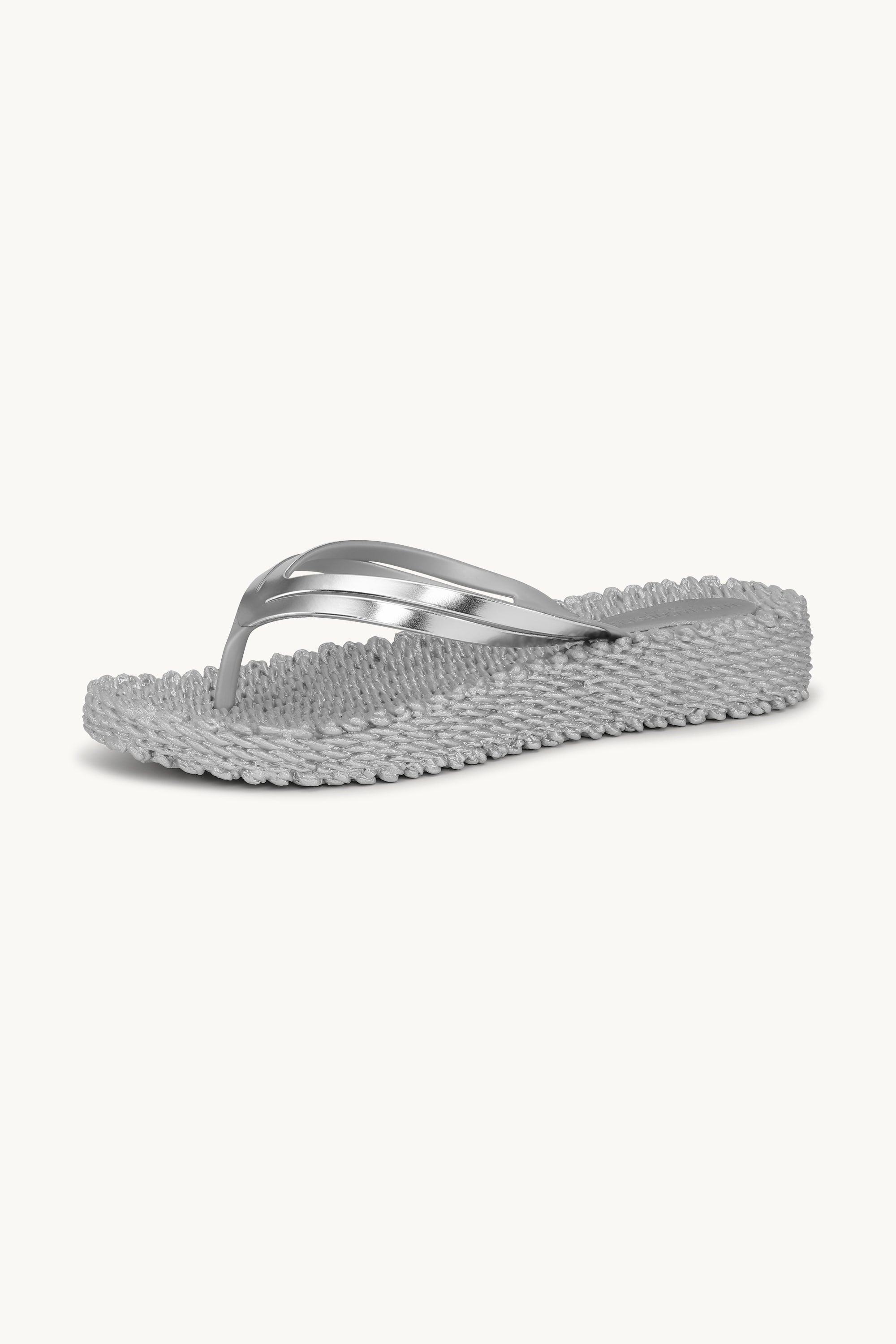 Plateau Flip-Flops Metallic - Silver