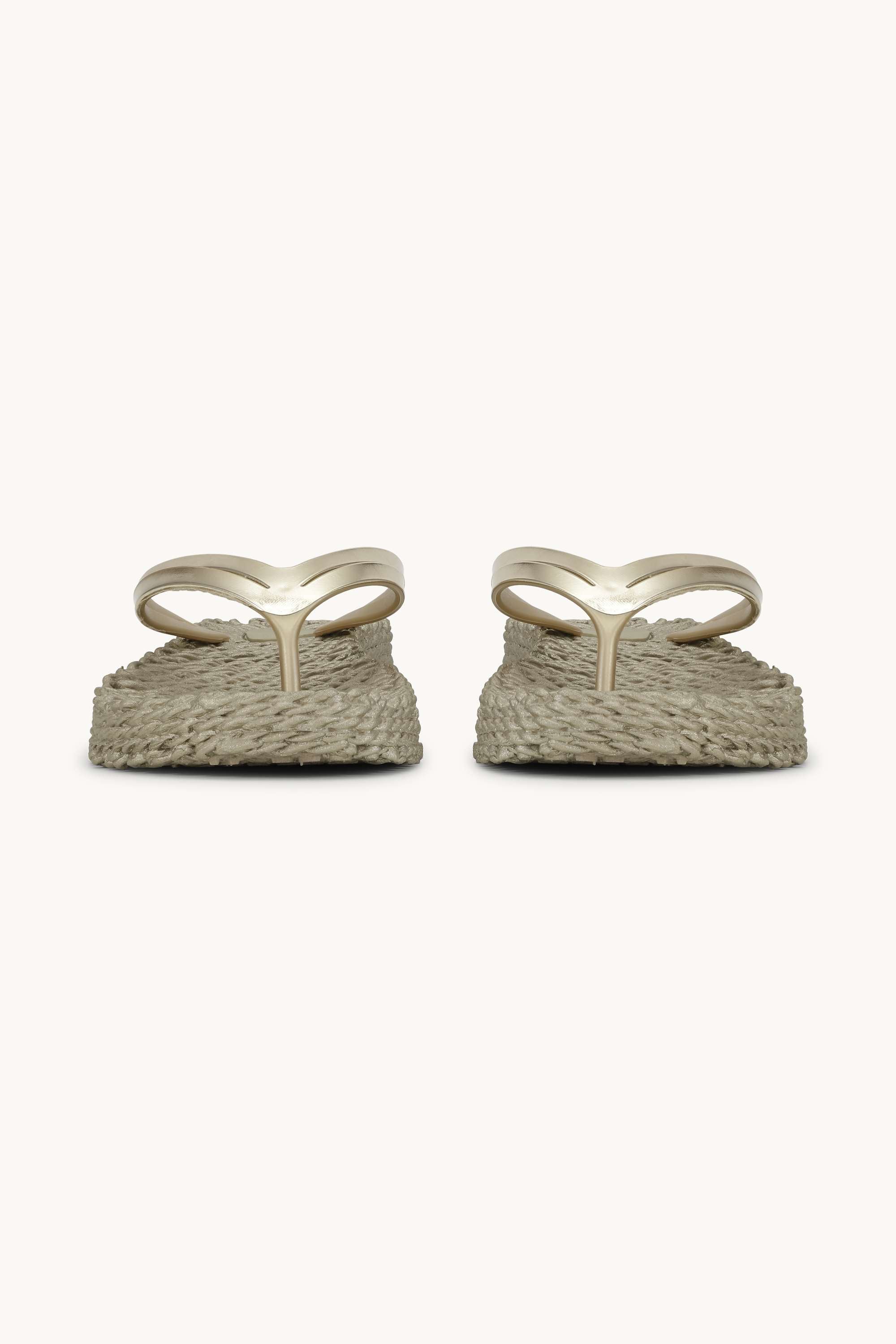 Plateau Flip-Flops Metallic - Platin