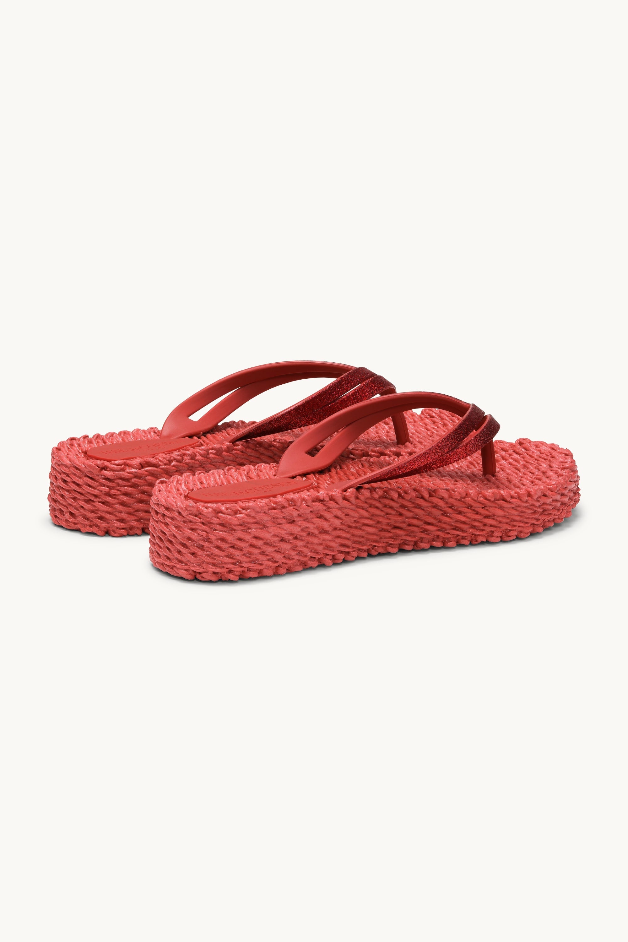 Plateau Flip-Flops Glitter - Baked Apple