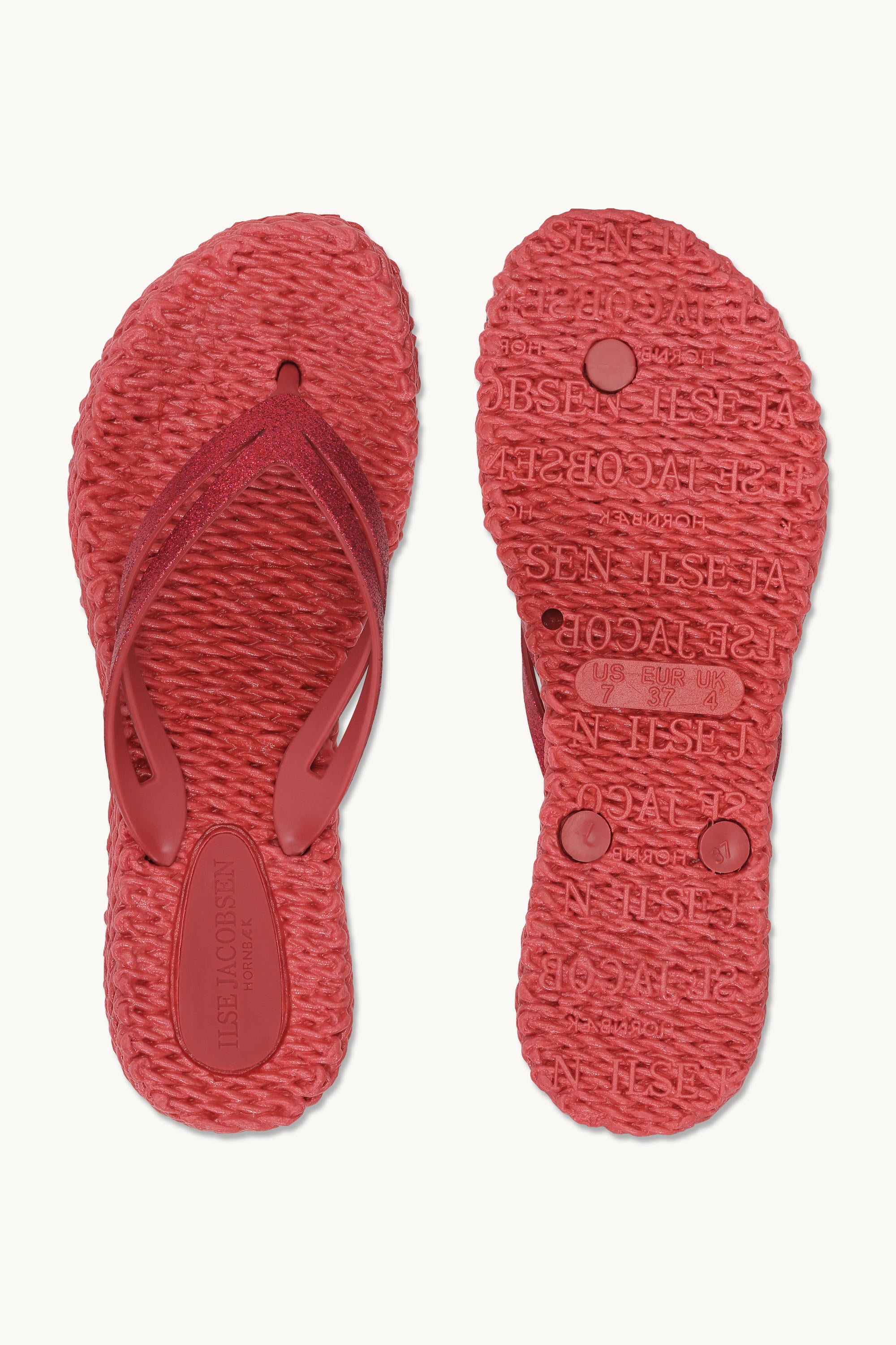 Plateau Flip-Flops Glitter - Baked Apple