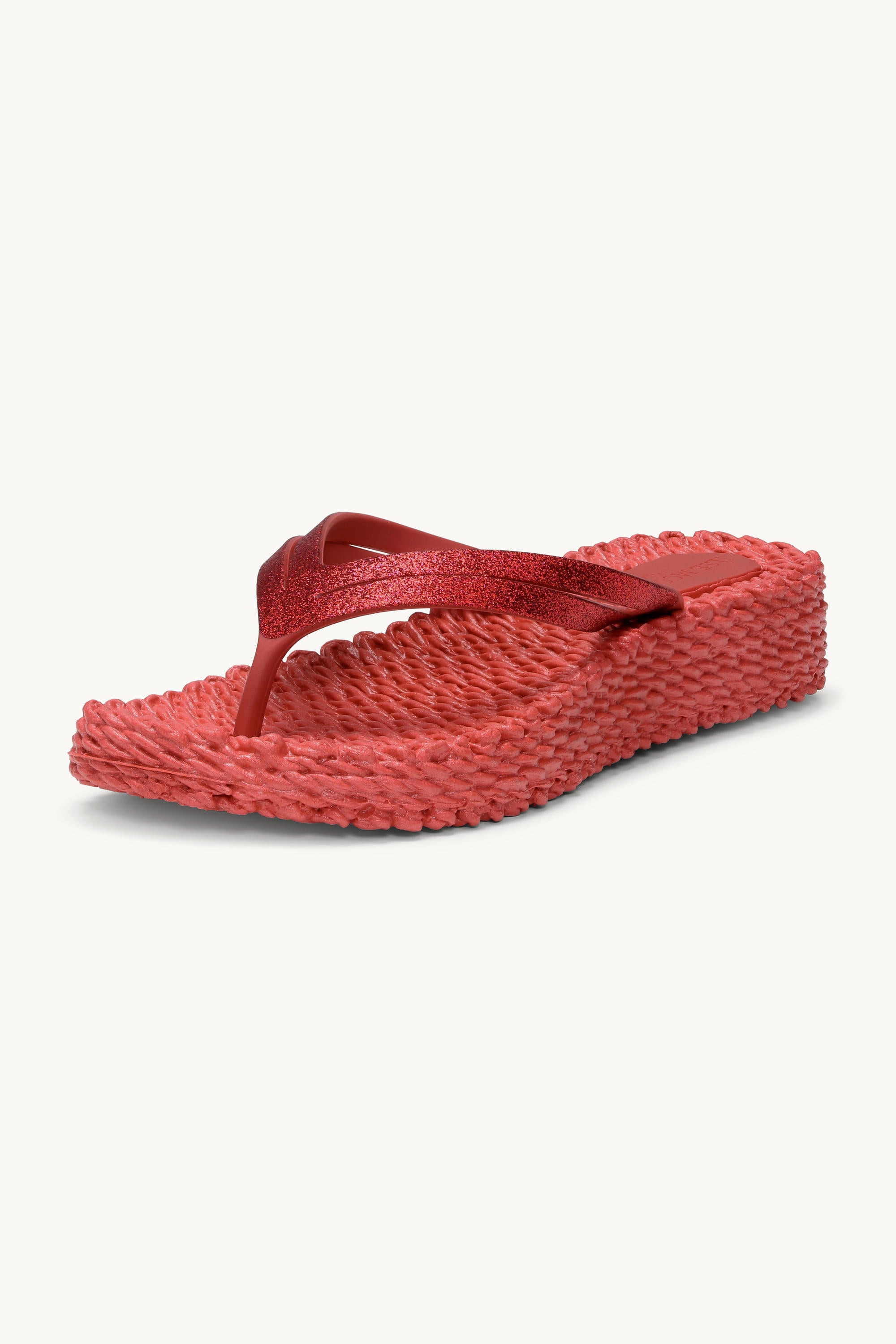 Plateau Flip-Flops Glitter - Baked Apple