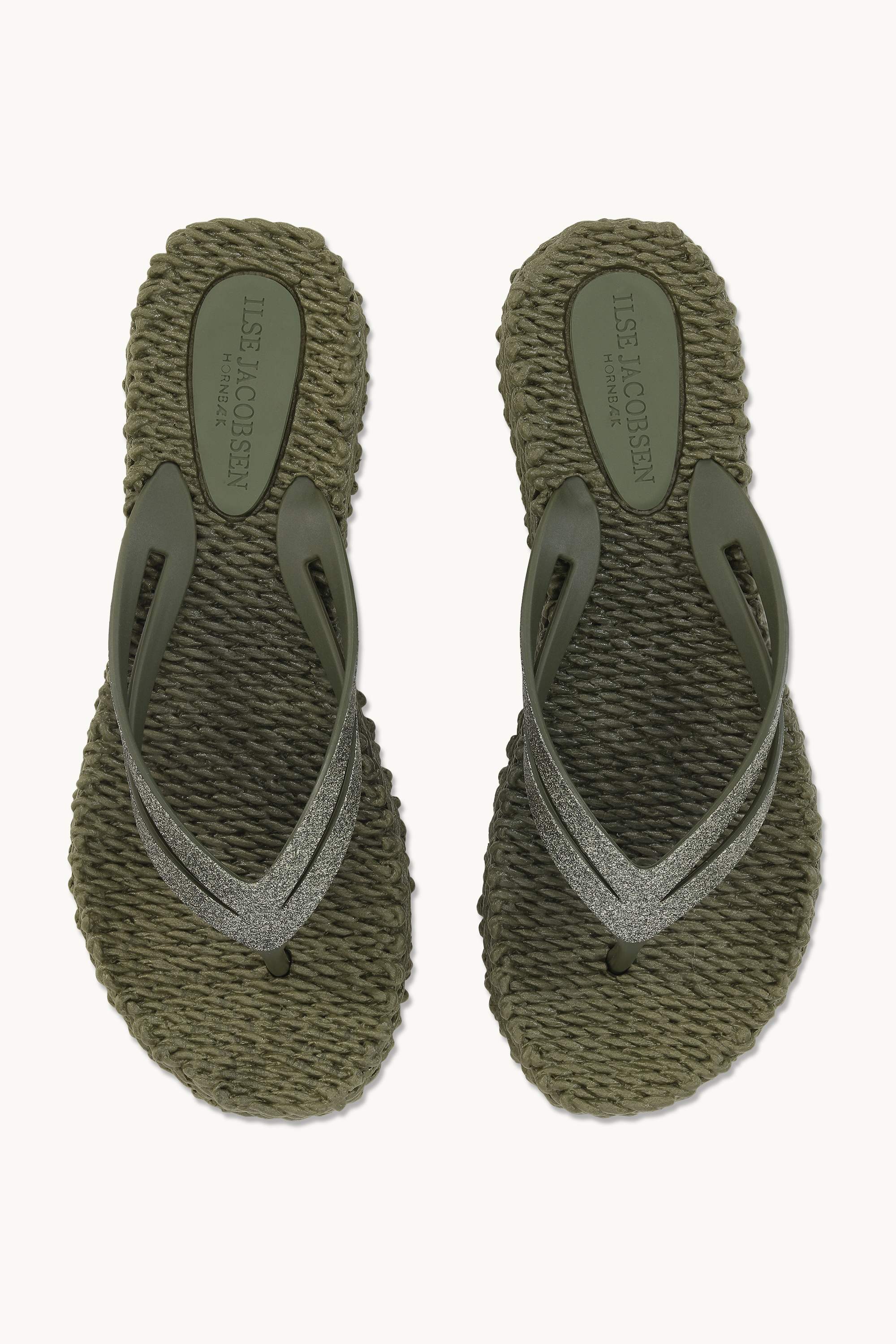 Plateau Flip-Flops Glitter - Army