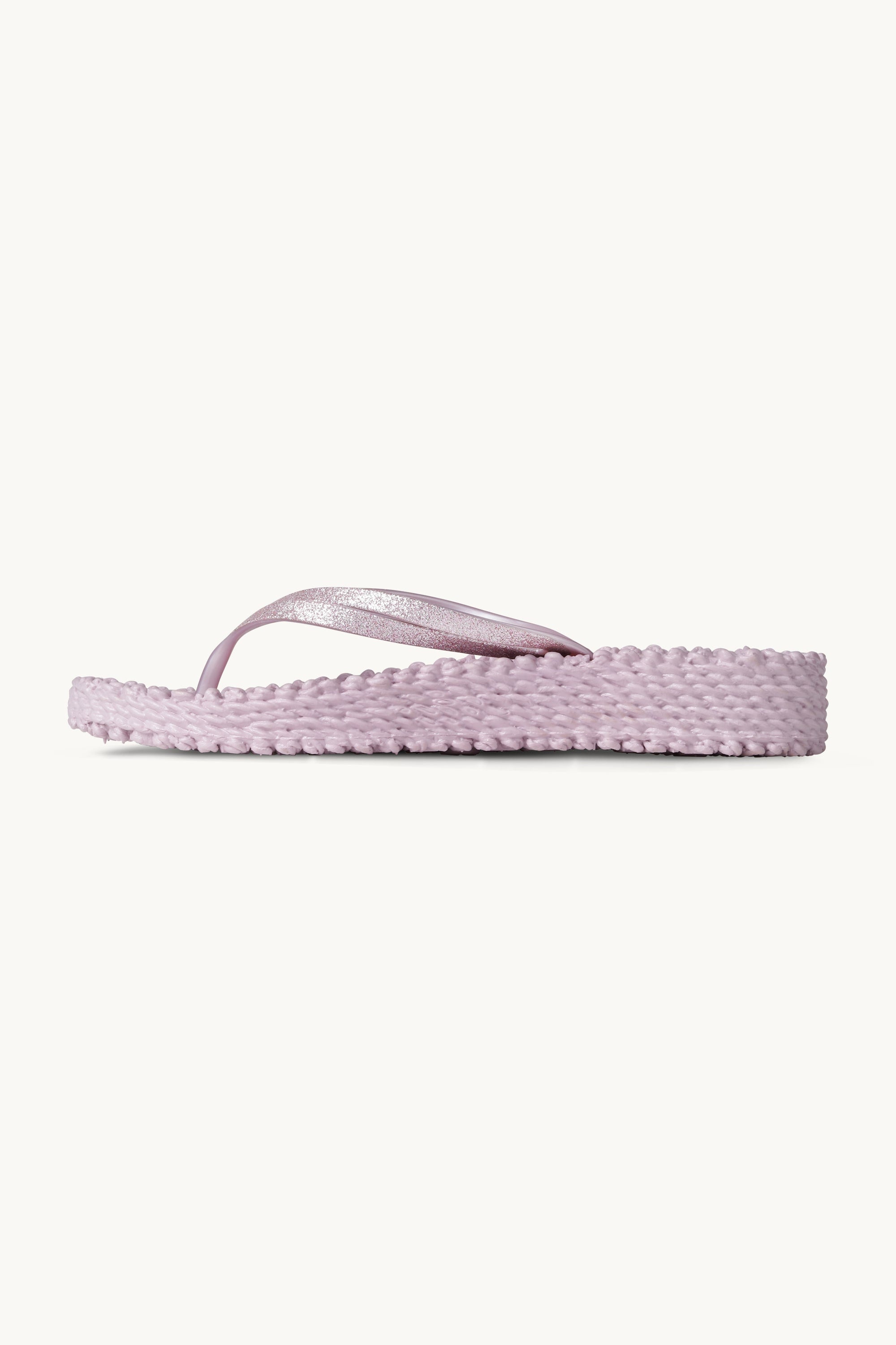 Plateau Flip-Flops Glitter - Mauve Shadows