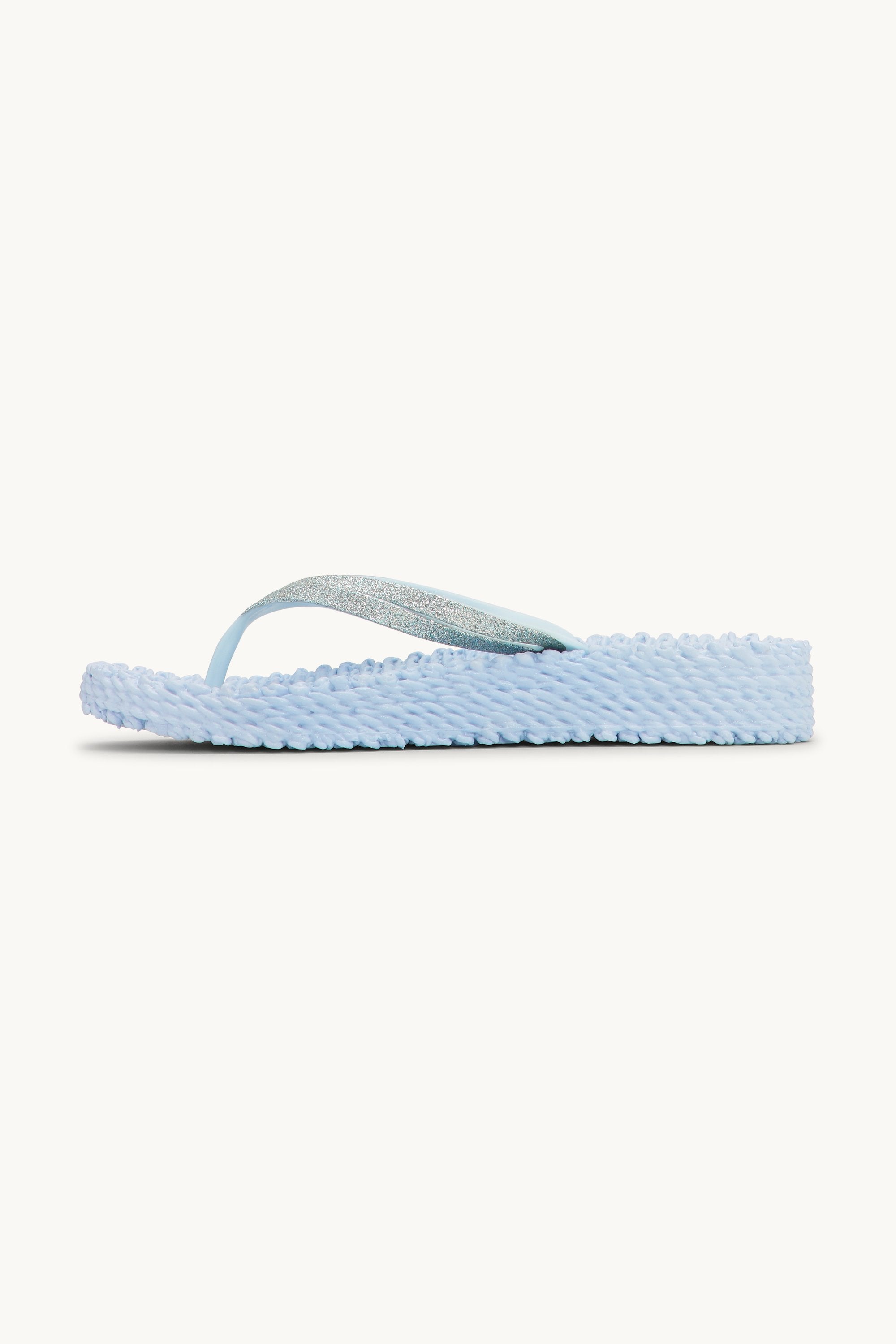 Plateau Flip-Flops Glitter - Blue Bell