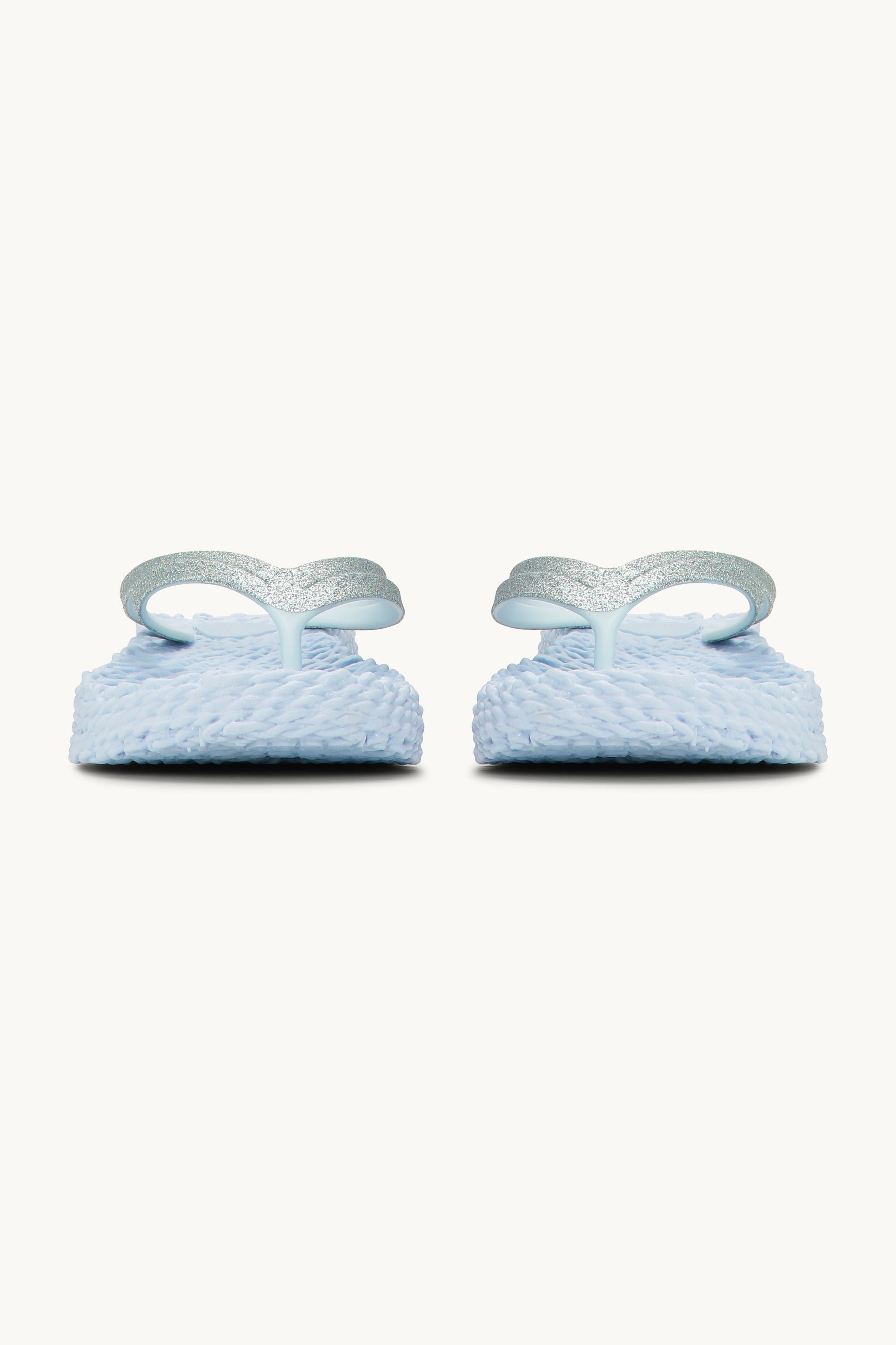 Plateau Flip-Flops Glitter - Blue Bell