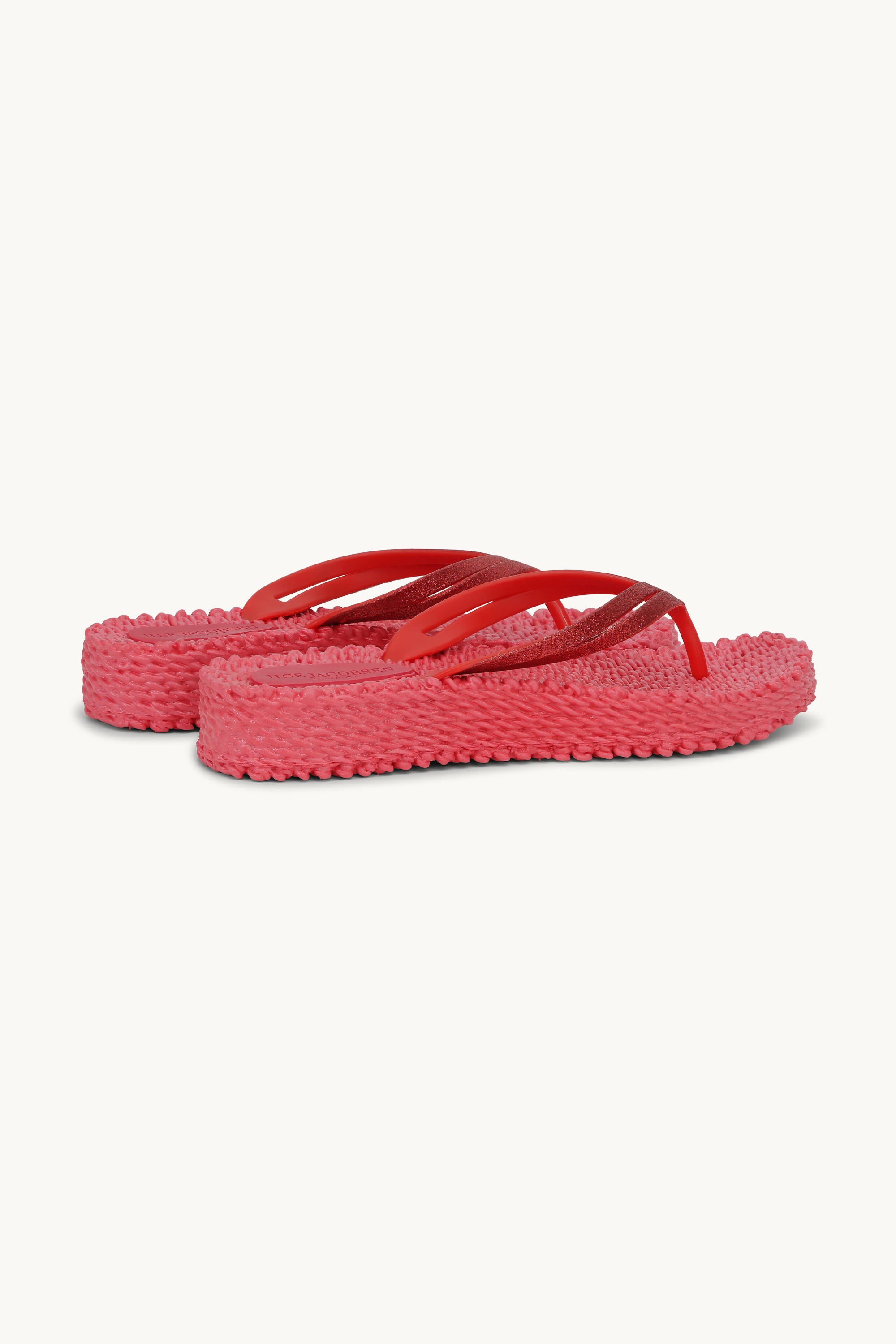 Plateau Flip-Flops Glitter - Raspberry