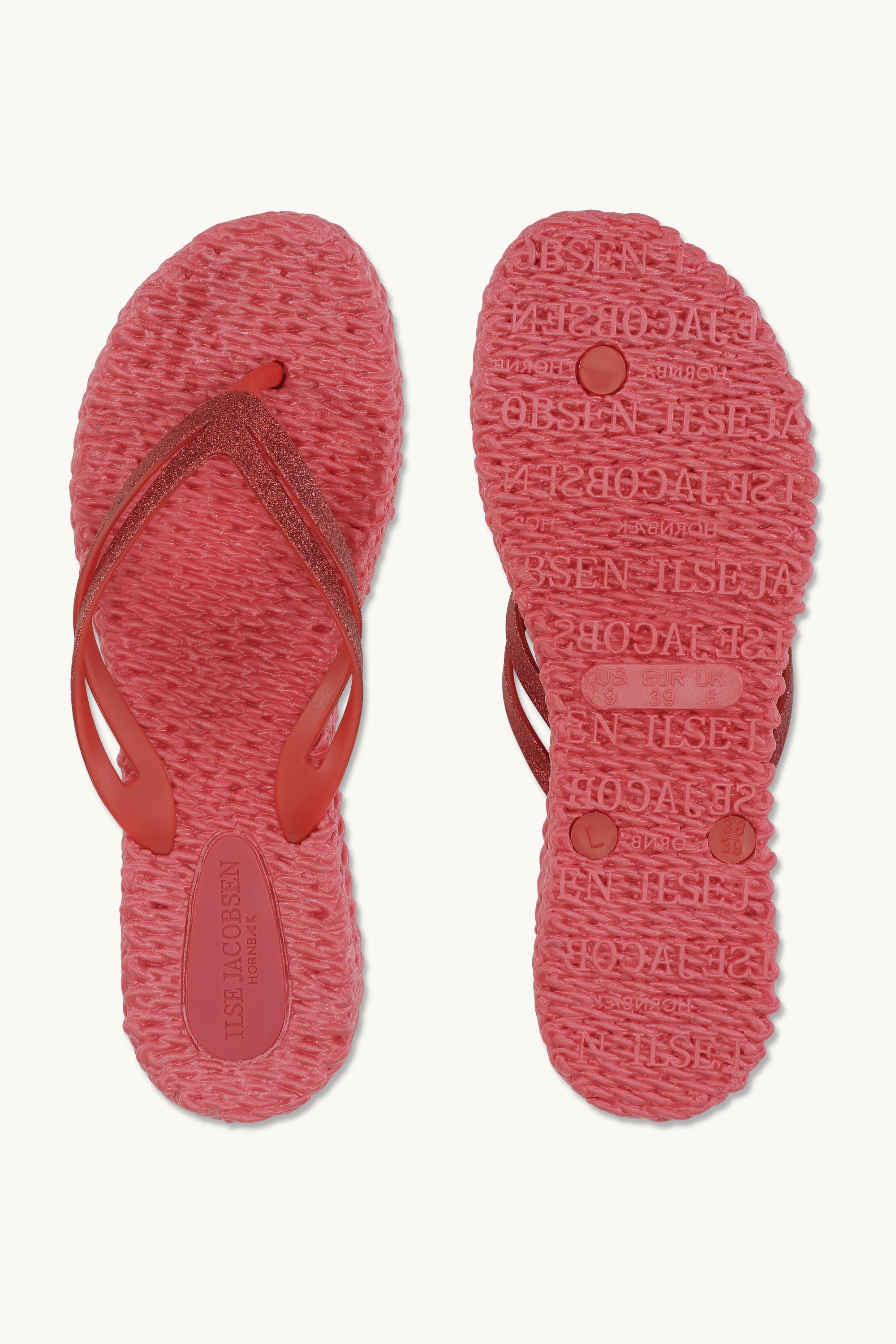 Plateau Flip-Flops Glitter - Raspberry