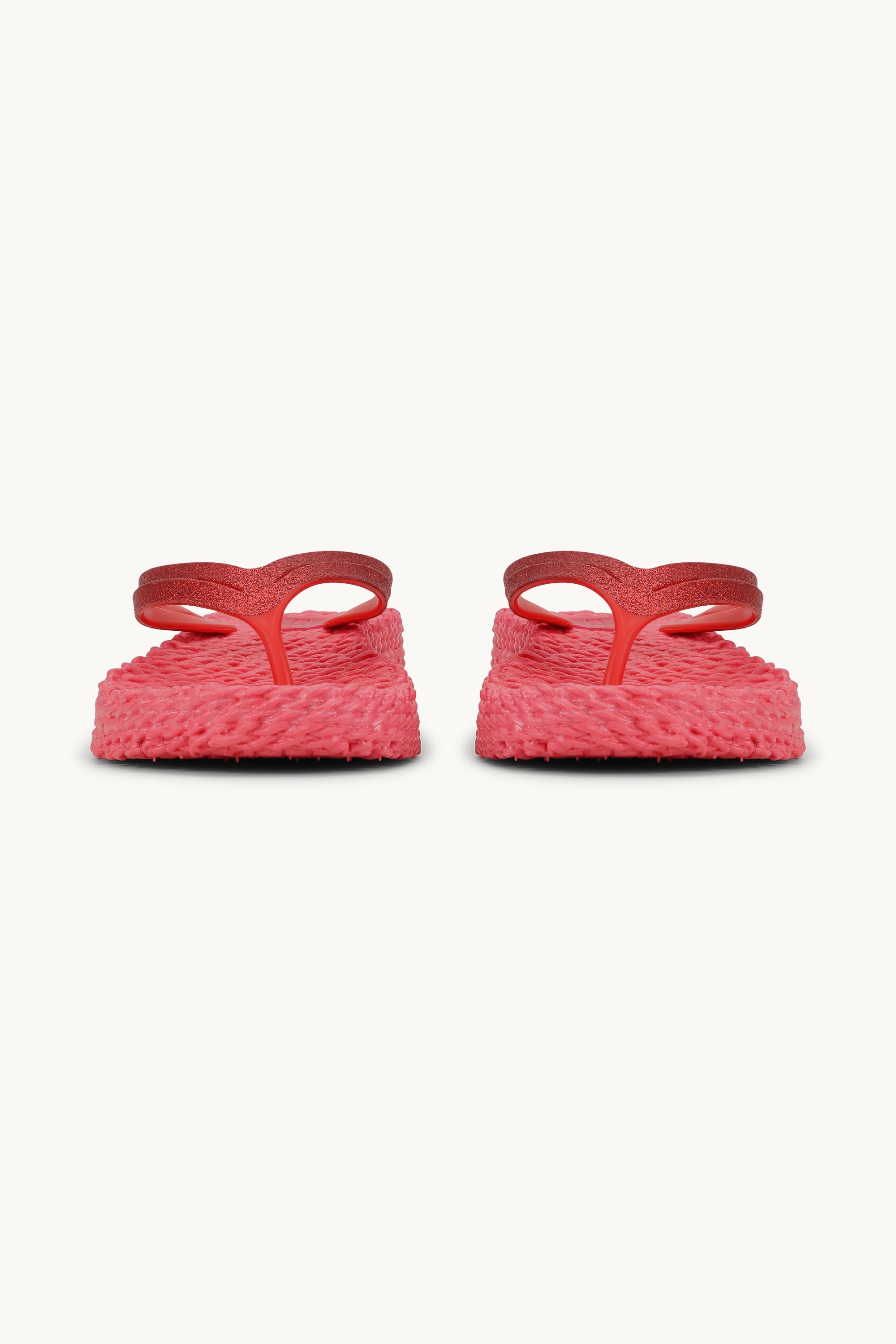 Plateau Flip-Flops Glitter - Raspberry