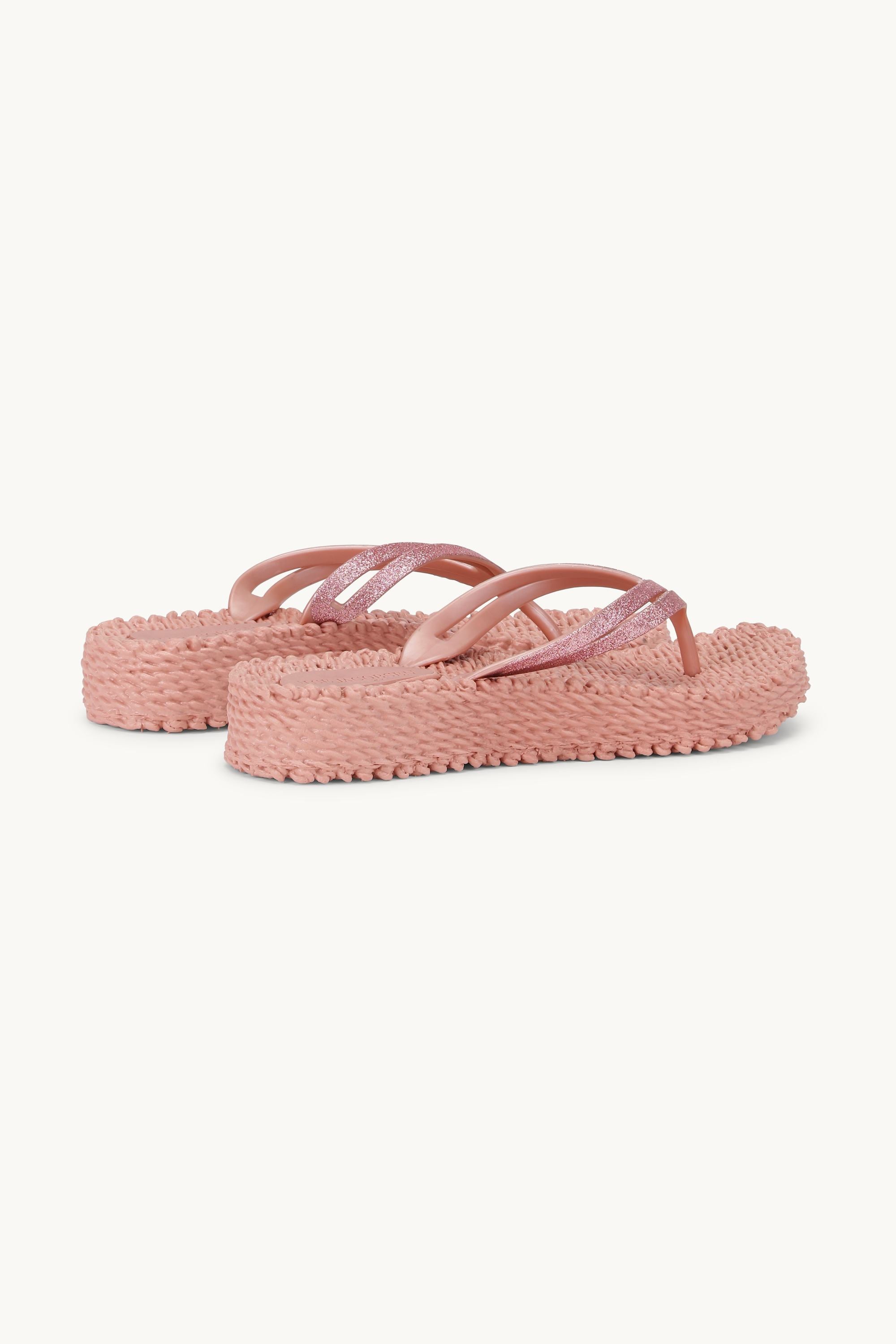 Plateau Flip-Flops Glitter - Misty Rose