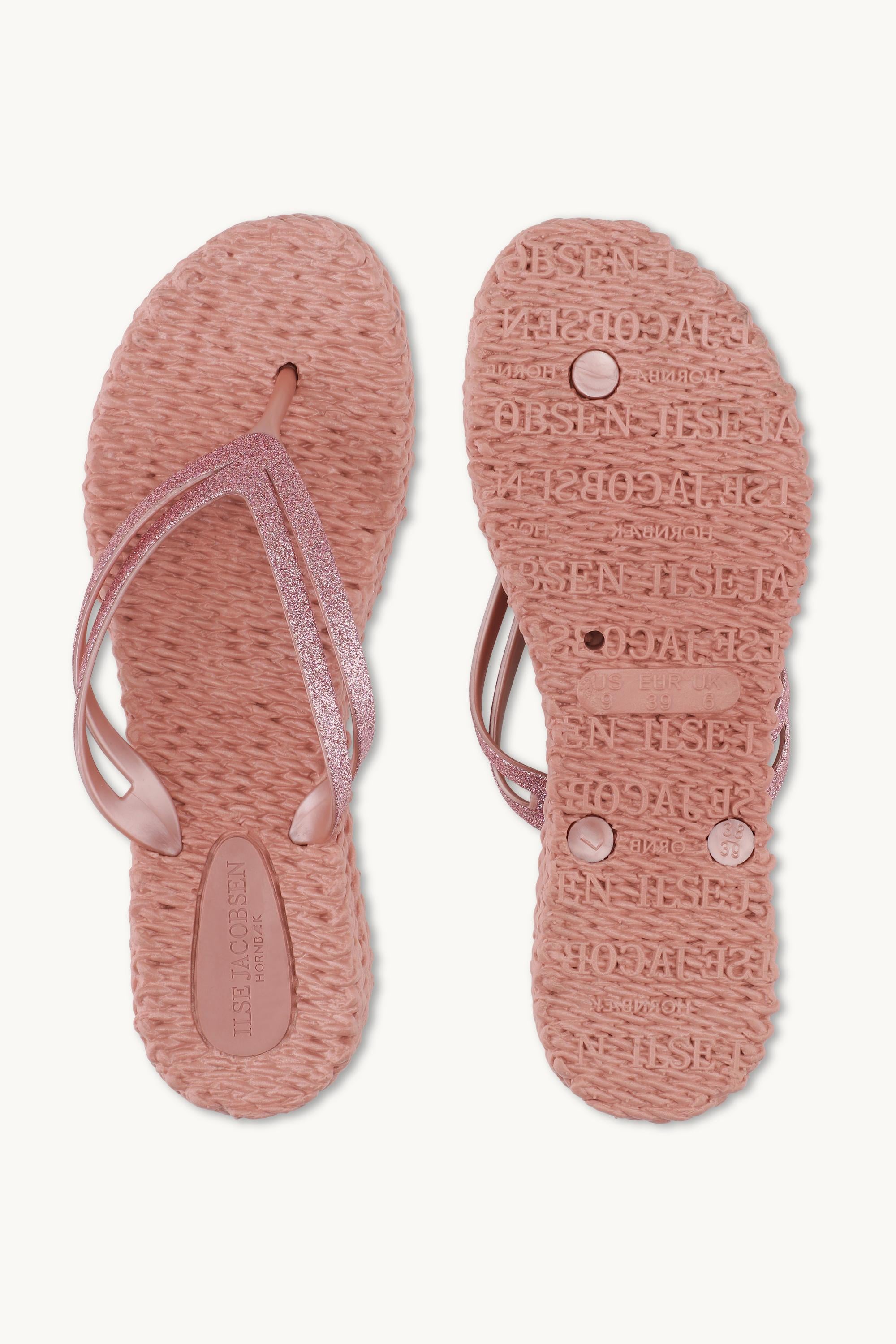 Plateau Flip-Flops Glitter - Misty Rose