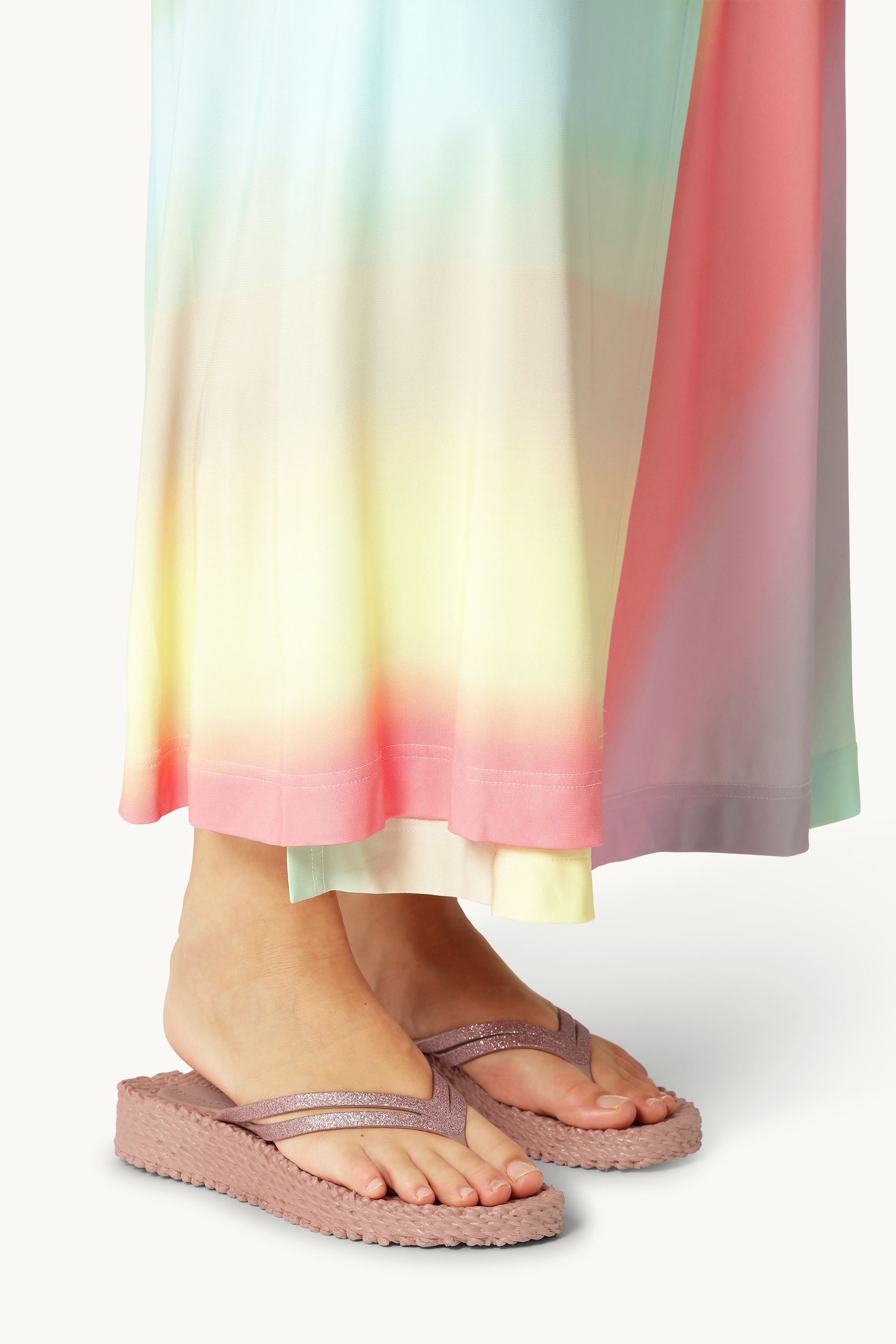 Plateau Flip-Flops Glitter - Misty Rose