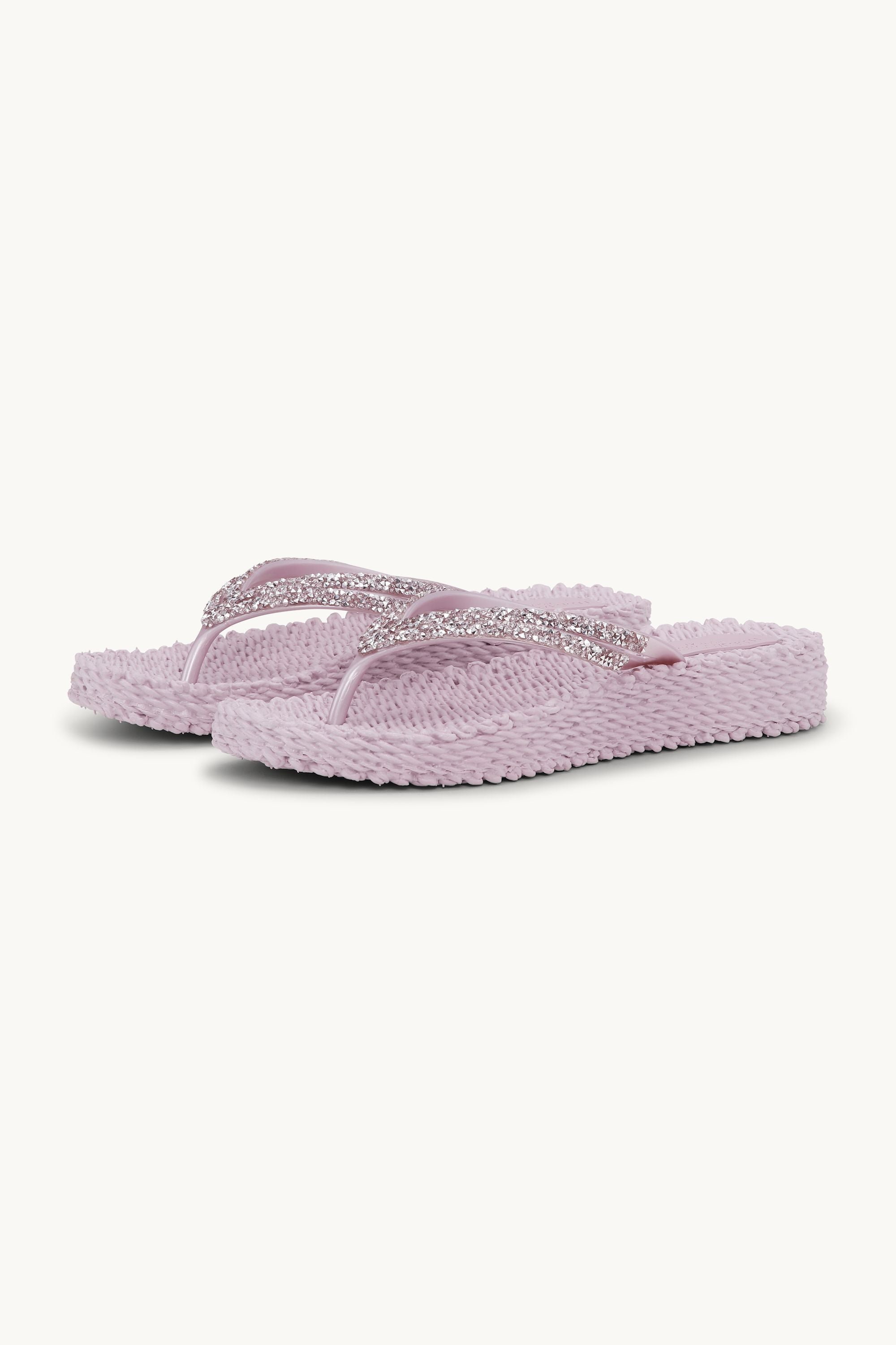 Plateau Flip-Flops Glitzersteine - Mauve Shadows