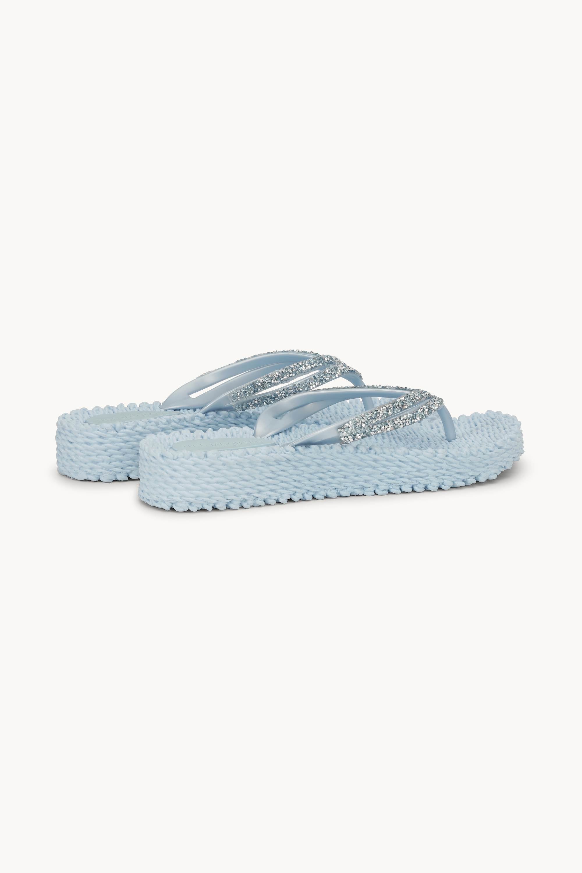 Plateau Flip-Flops Glitzersteine - Blue Bell