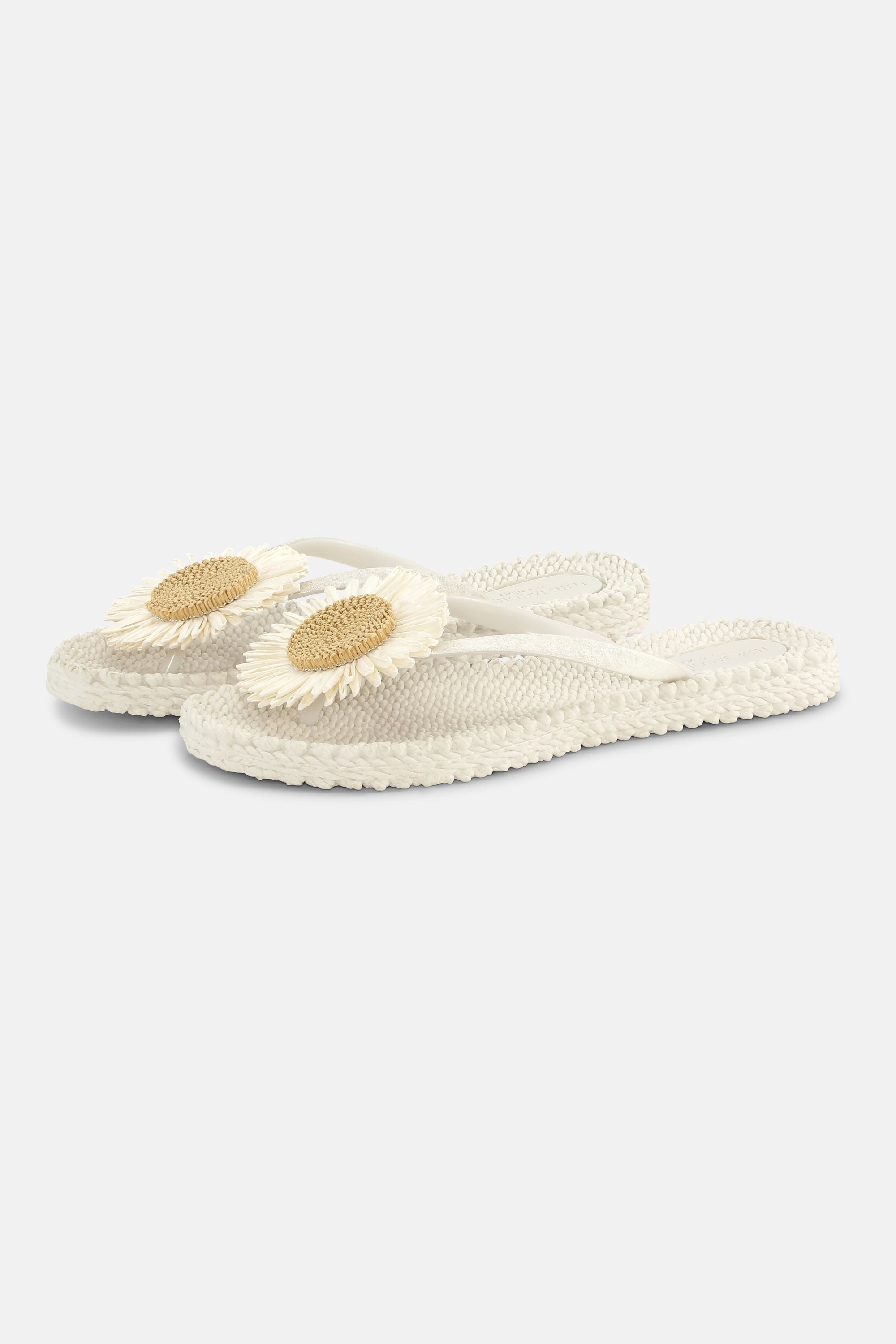 Flip-Flops Blume - Creme