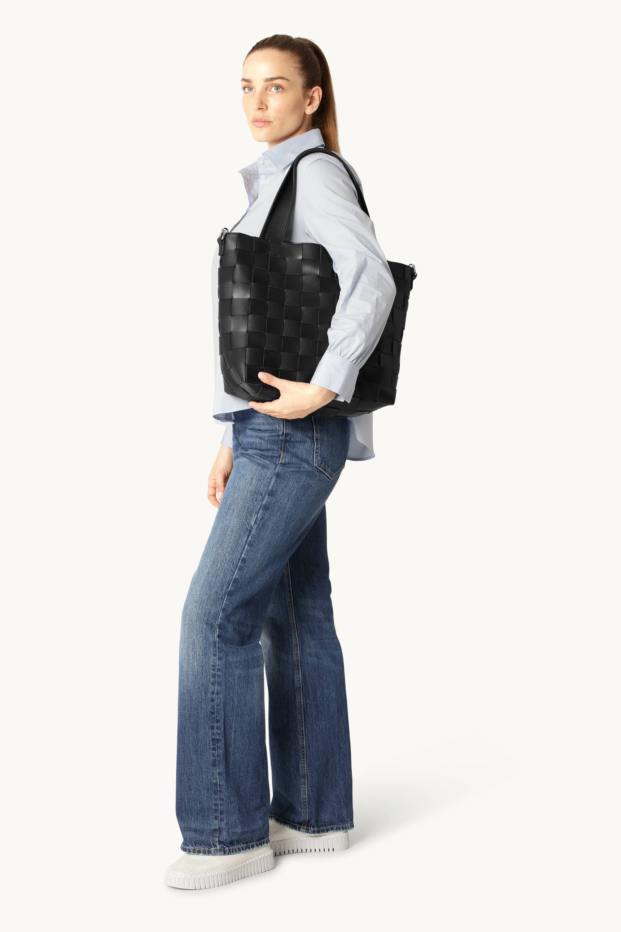 Crossbody Shopper Tasche - Black