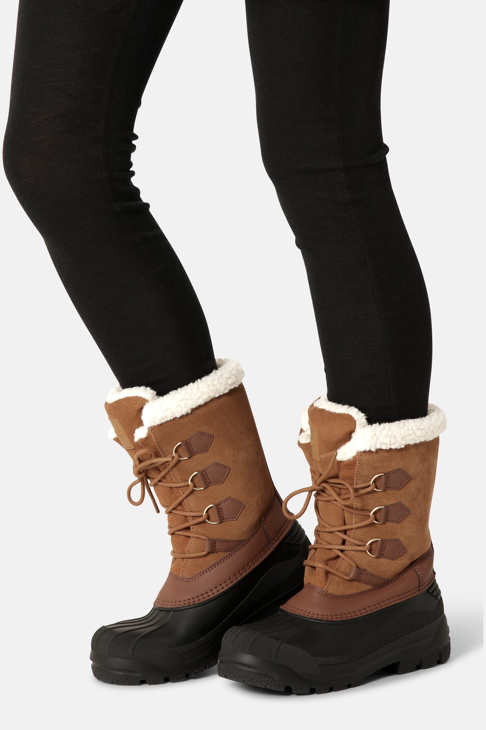 Warm Winter Boot - Cashew Black