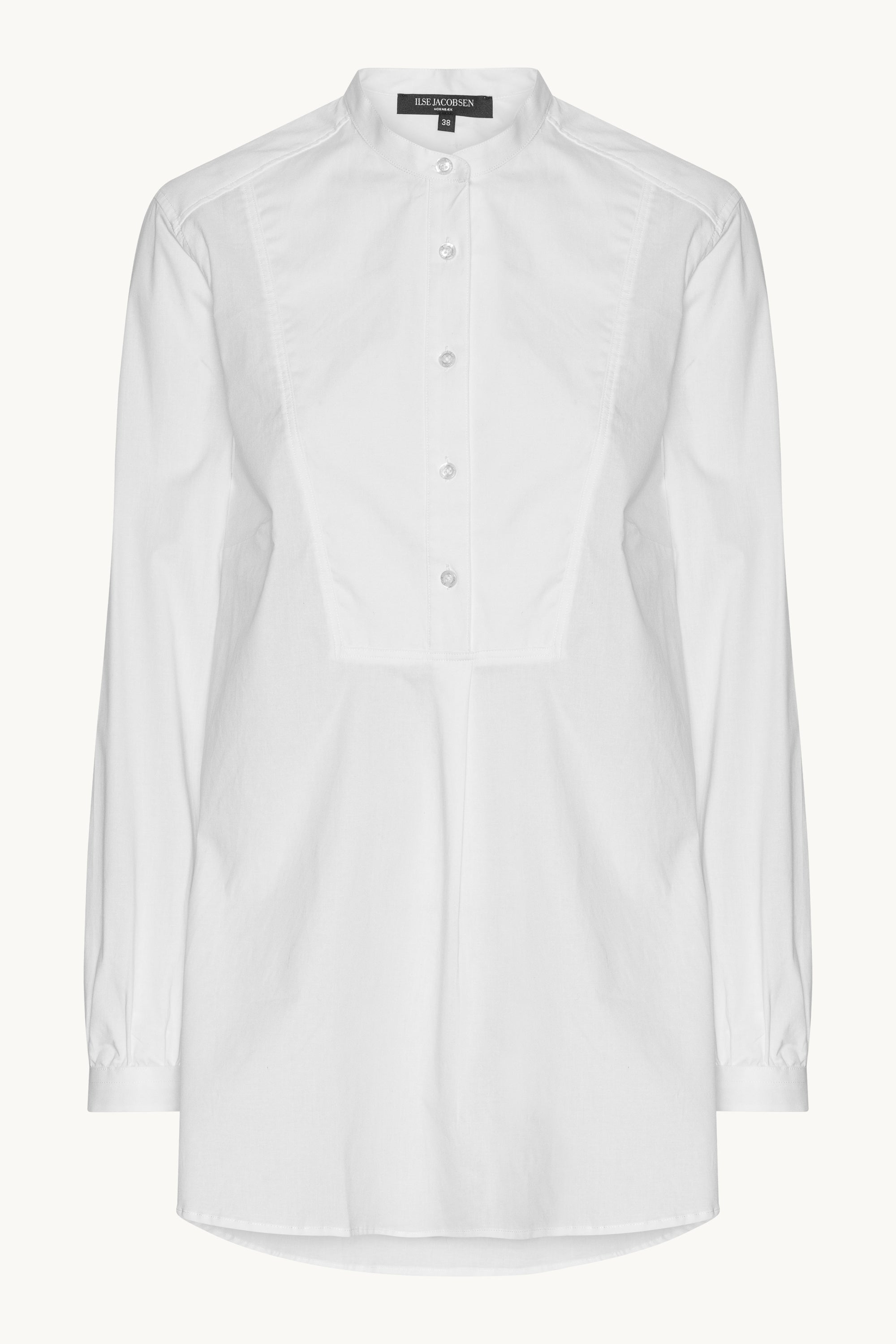 Klassisches Hemd Verlängertes Rückenteil - White