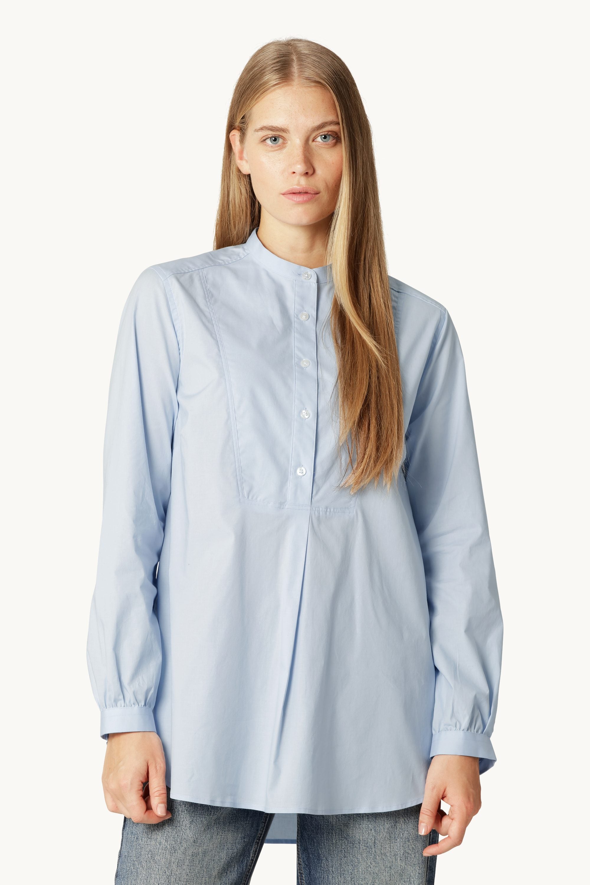 Klassisches Hemd Verlängertes Rückenteil - Heather