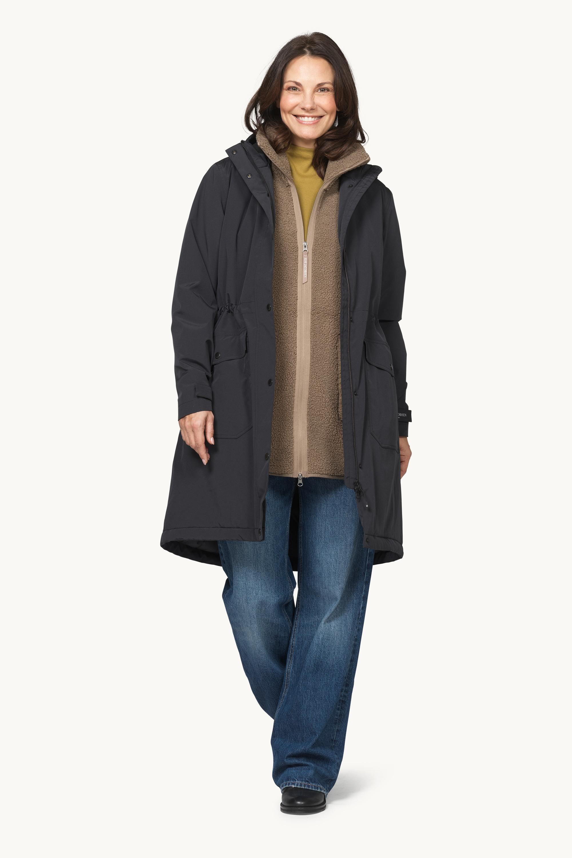 Softshell-Regenmantel - Black