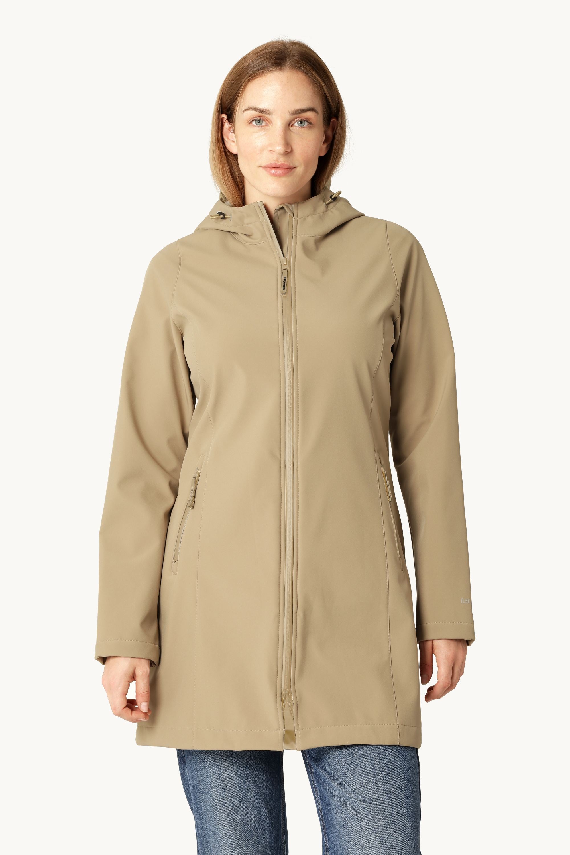 Softshell Regenmantel - Greige