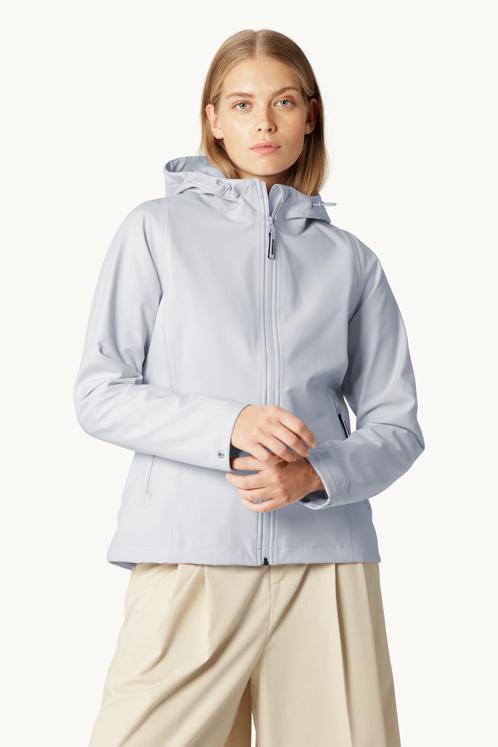 Kurzer Softshell Regenmantel - Heather
