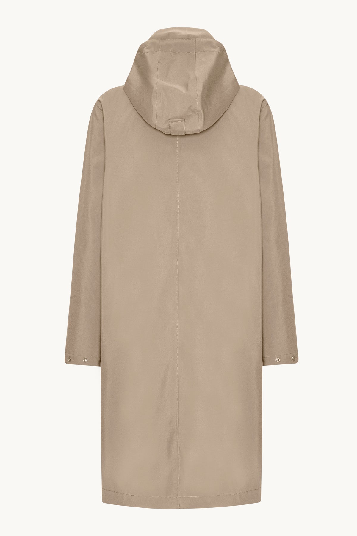 Langer Softshell-Regenmantel - Greige