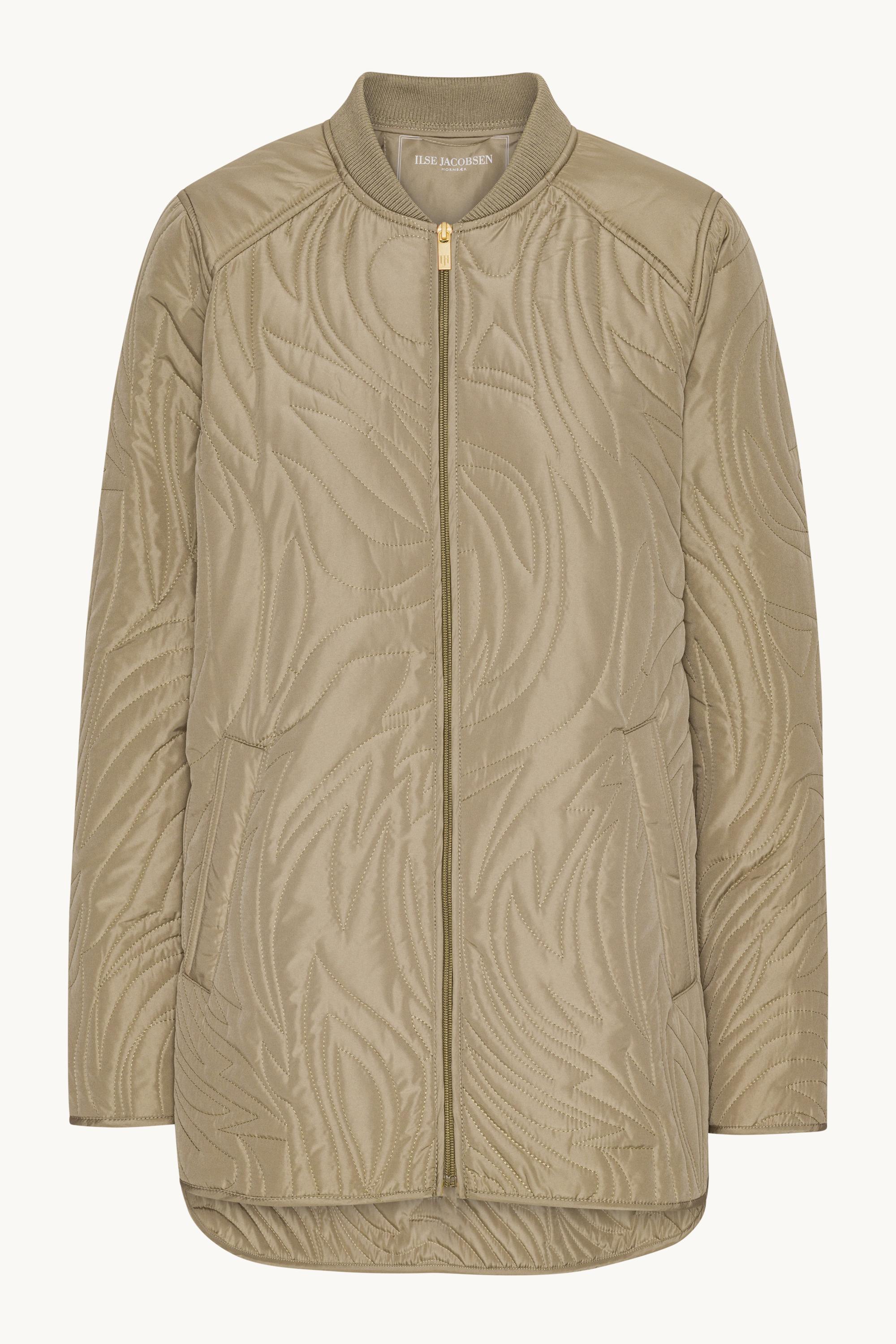 Kurze Steppjacke - Greige