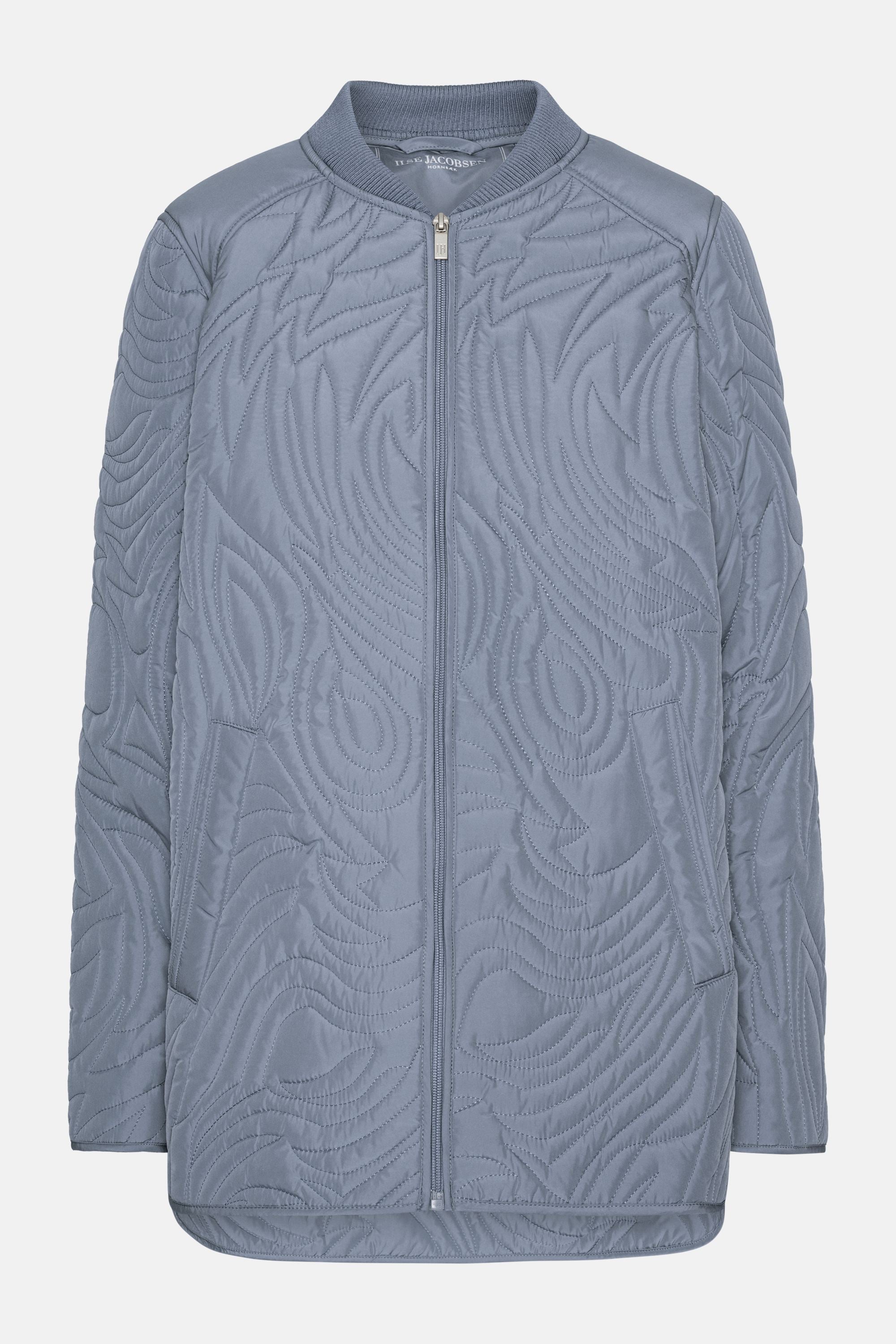Kurze Steppjacke - Grey Blue
