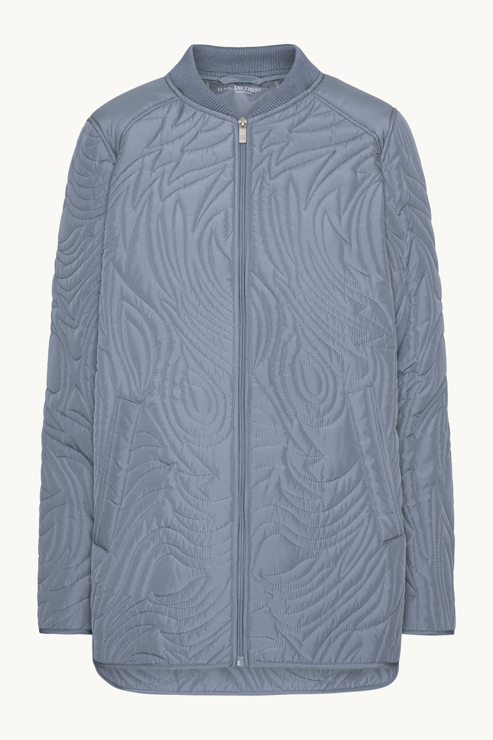 Kurze Steppjacke - Grey Blue