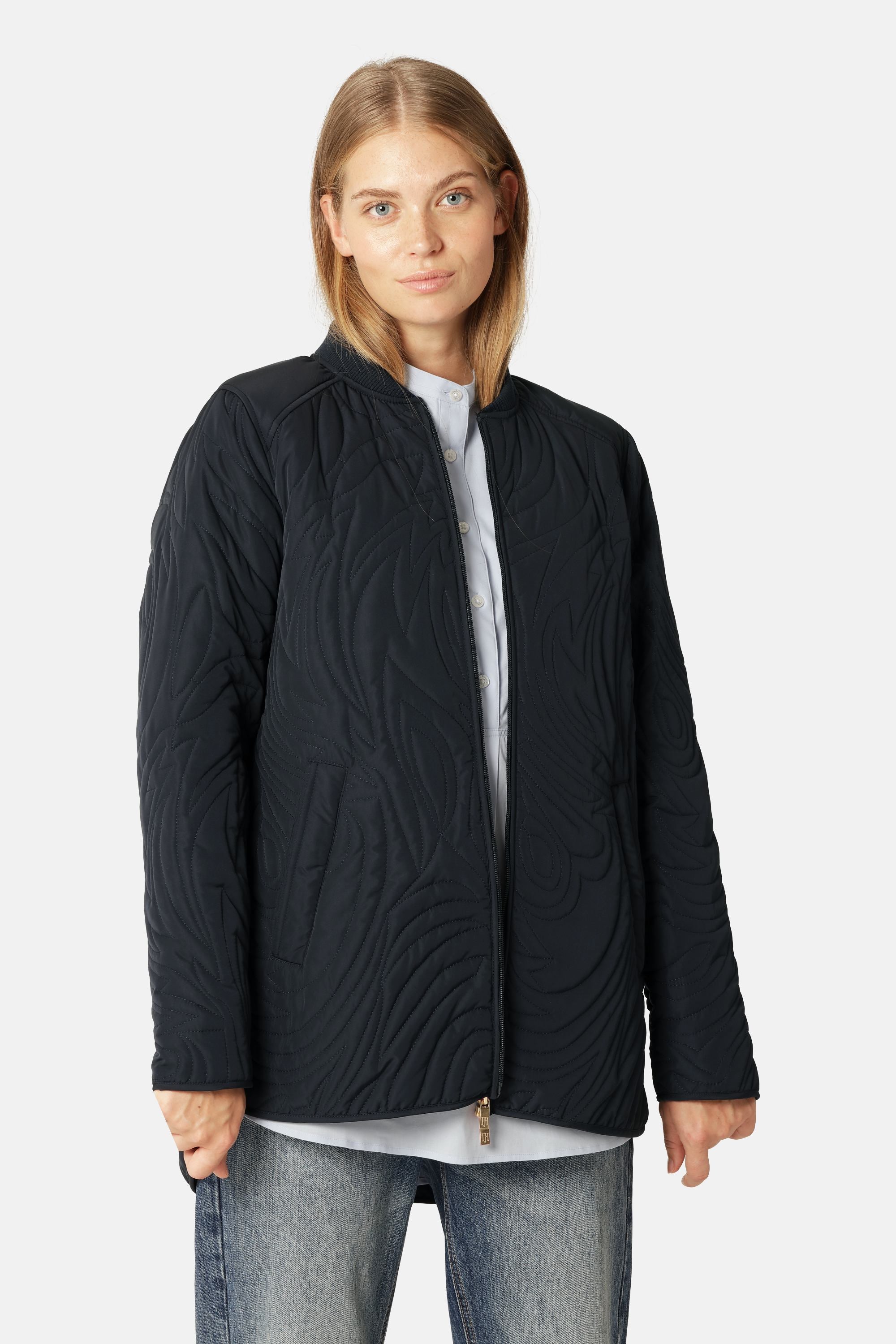 Kurze Steppjacke - Dark Indigo