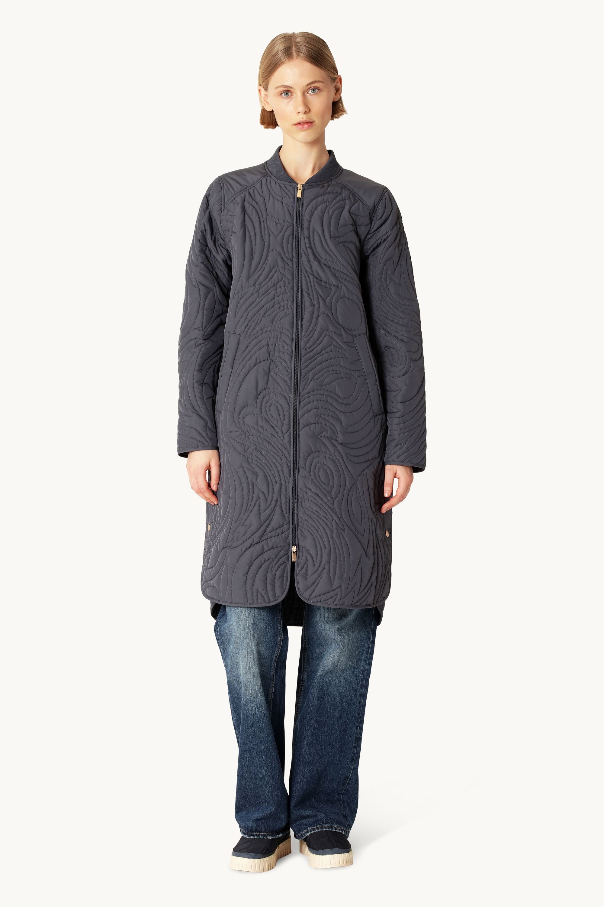 Steppjacke - Ombre Blue