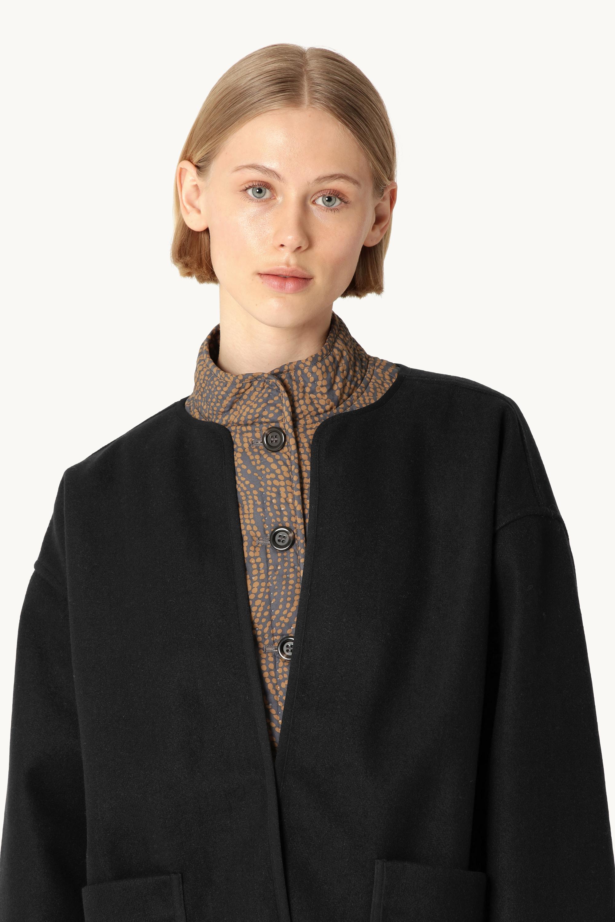 Gefilzte Casual Jacke - Black