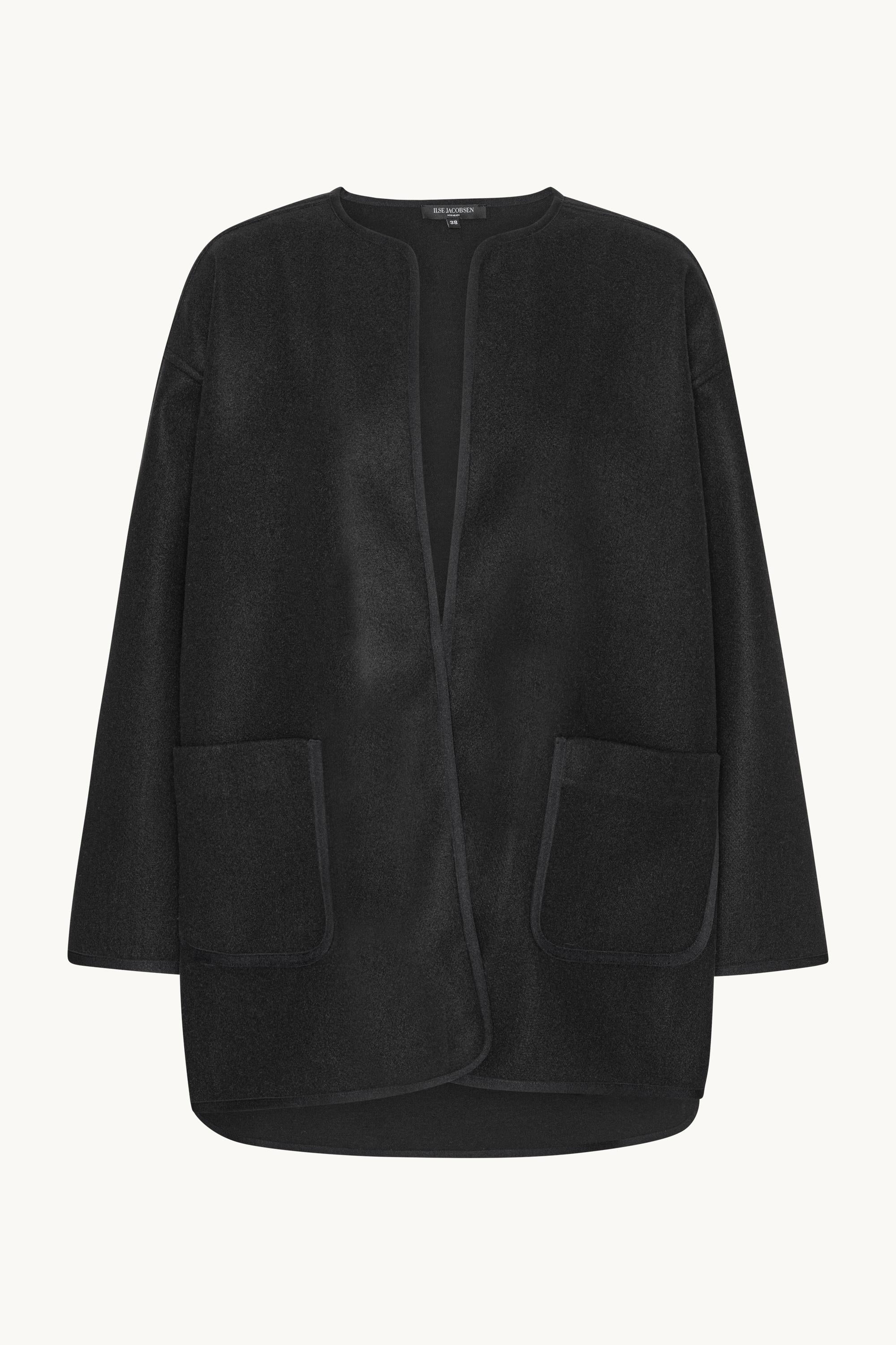 Gefilzte Casual Jacke - Black