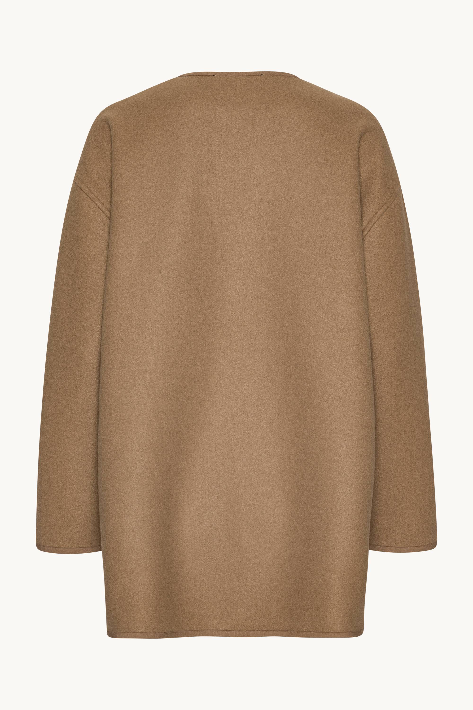 Gefilzte Casual Jacke - Mocca