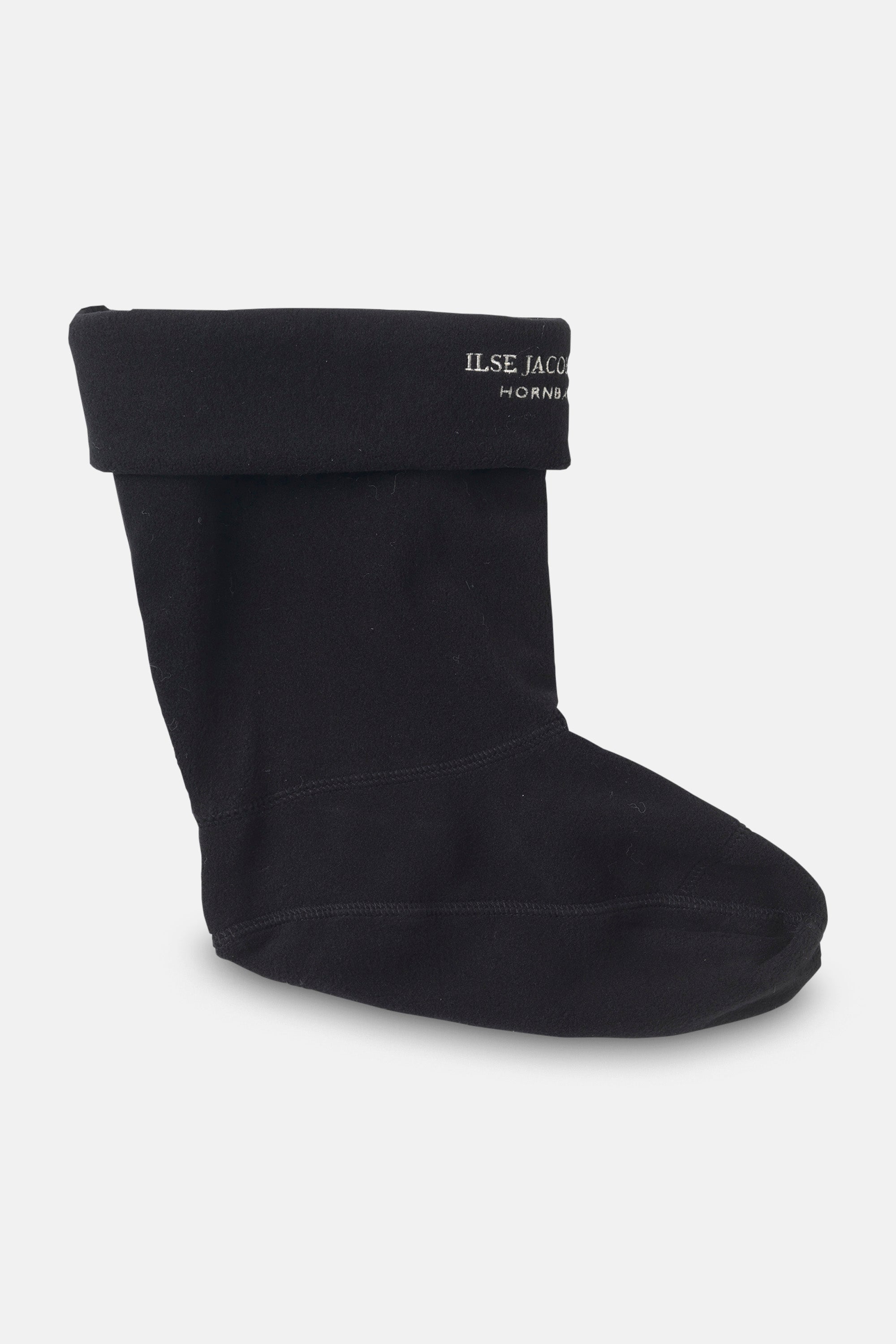 Ilse Jacobsen Hornbæk Footwear Gefütterte Socken Für RUB15 Halbhohe Gummistiefel Scarf 001120 Black Creme