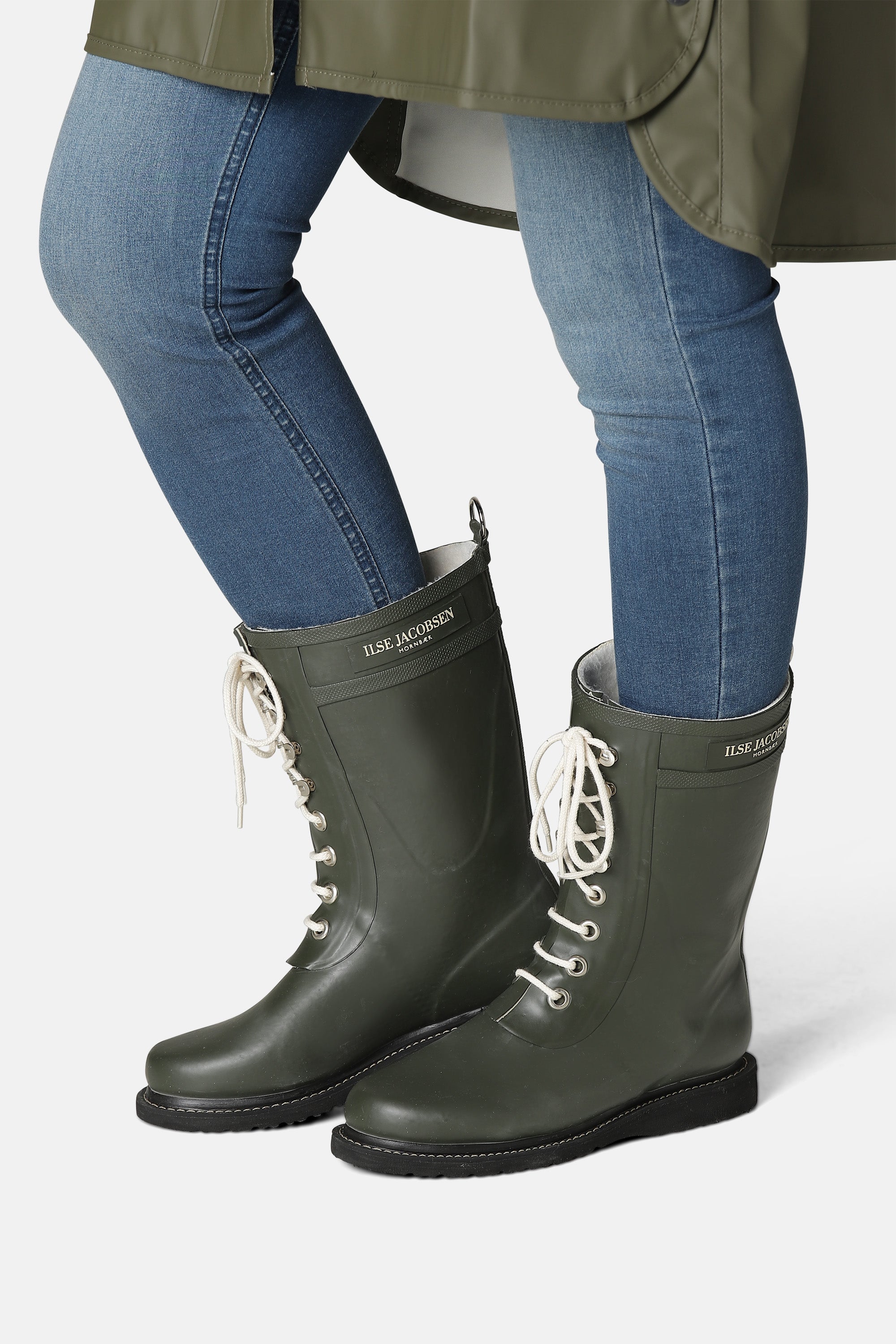 Ilse Jacobsen Hornbæk Footwear Halbhohe Gummistiefel Rain boots 41 Army